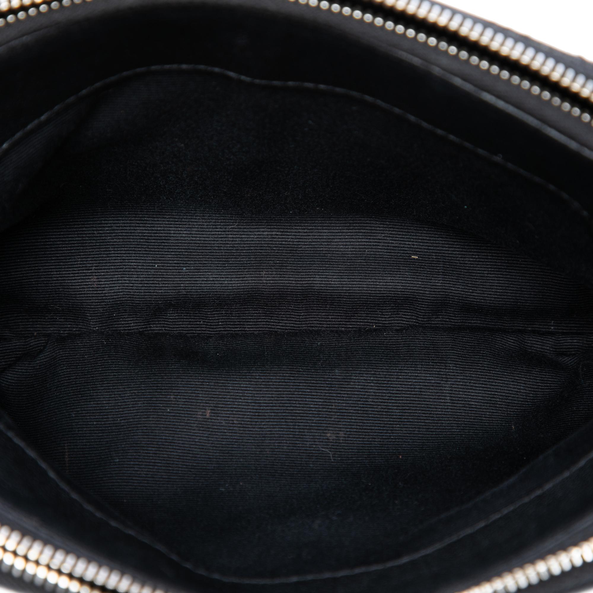 Saint Laurent Mini Quilted Lambskin Becky Double Zip Crossbody