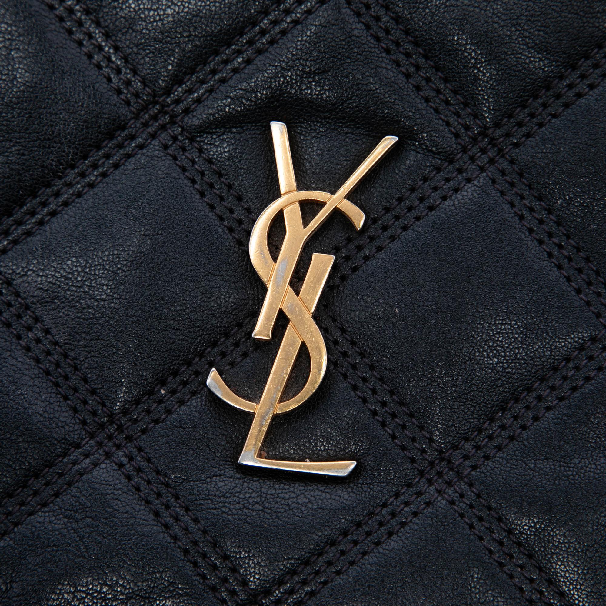 Saint Laurent Mini Quilted Lambskin Becky Double Zip Crossbody