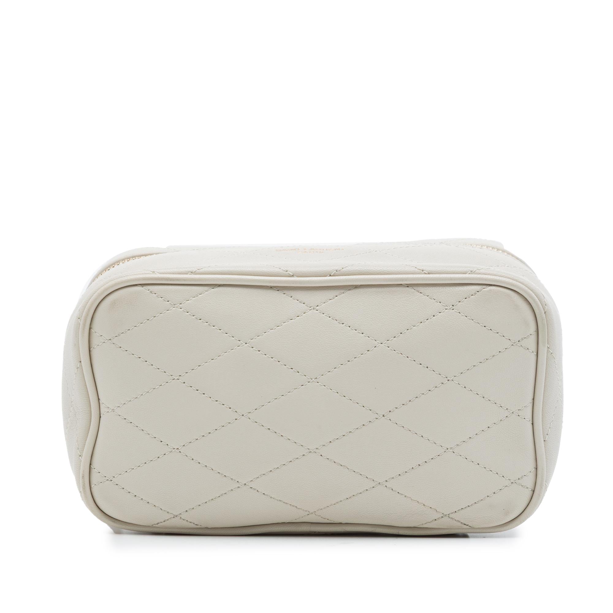 Saint Laurent Mini Quilted Lambskin Gaby Vanity Bag