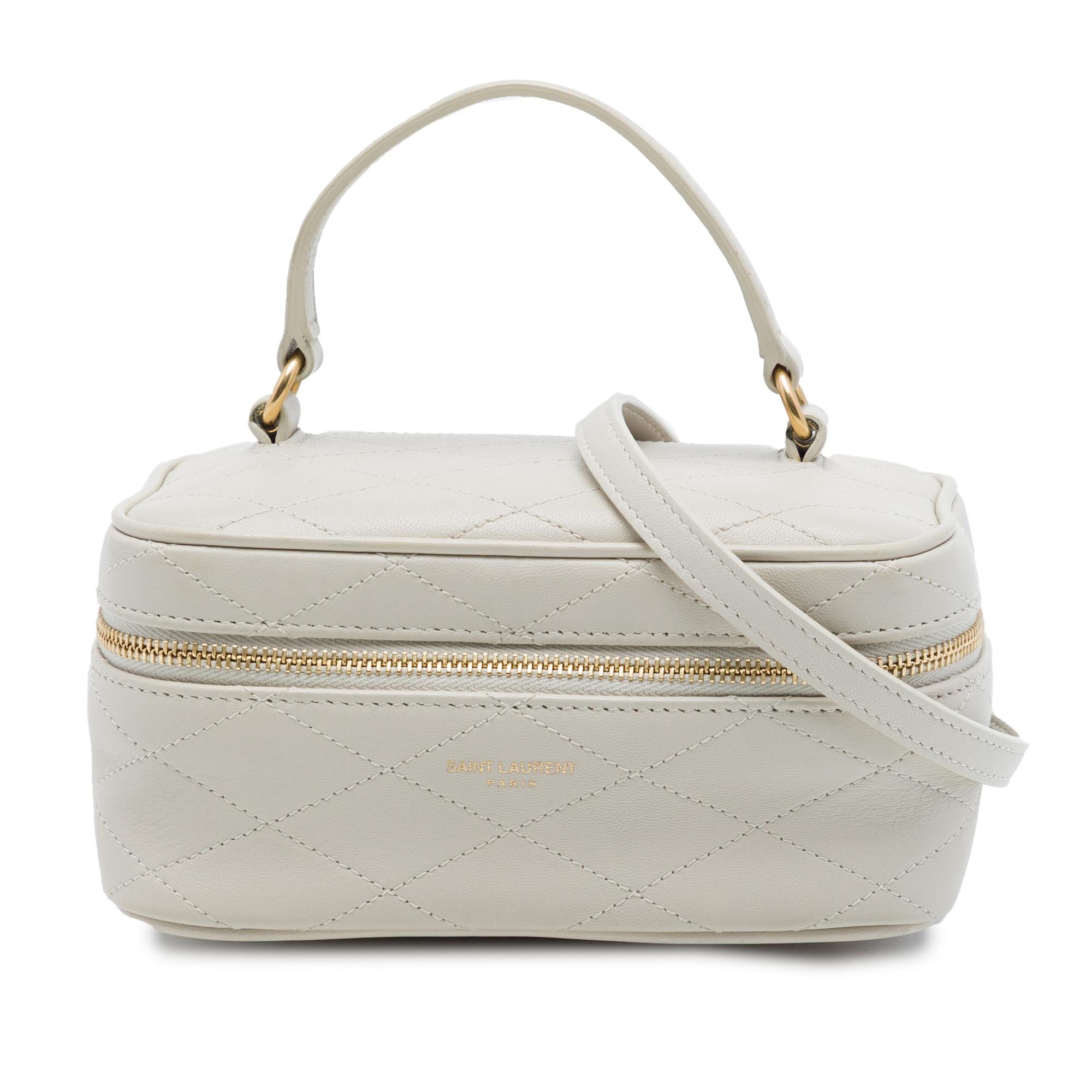 Saint Laurent Mini Quilted Lambskin Gaby Vanity Bag