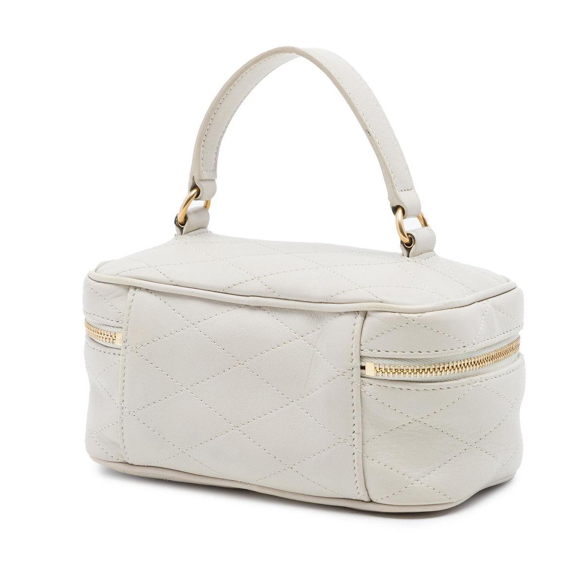 Saint Laurent Mini Quilted Lambskin Gaby Vanity Bag