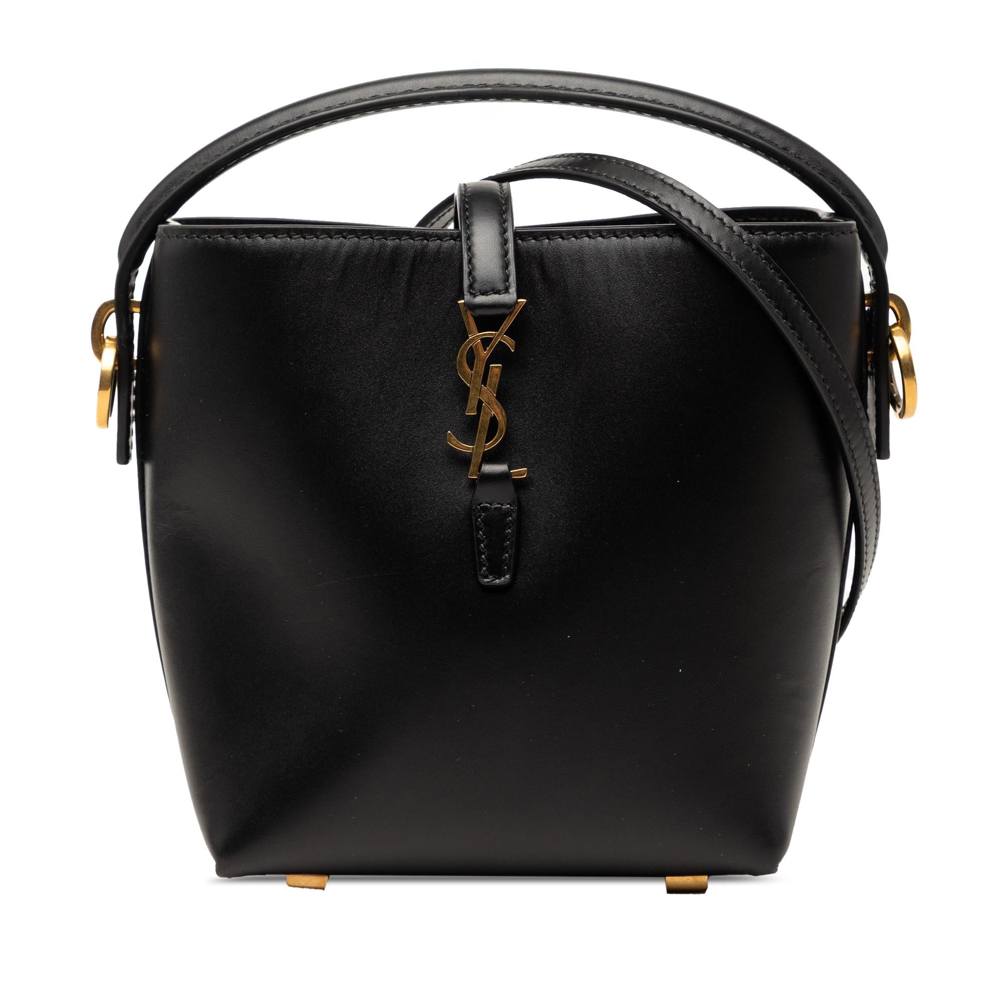 Saint Laurent Mini Shiny Calfskin Le 37 Bucket Bag