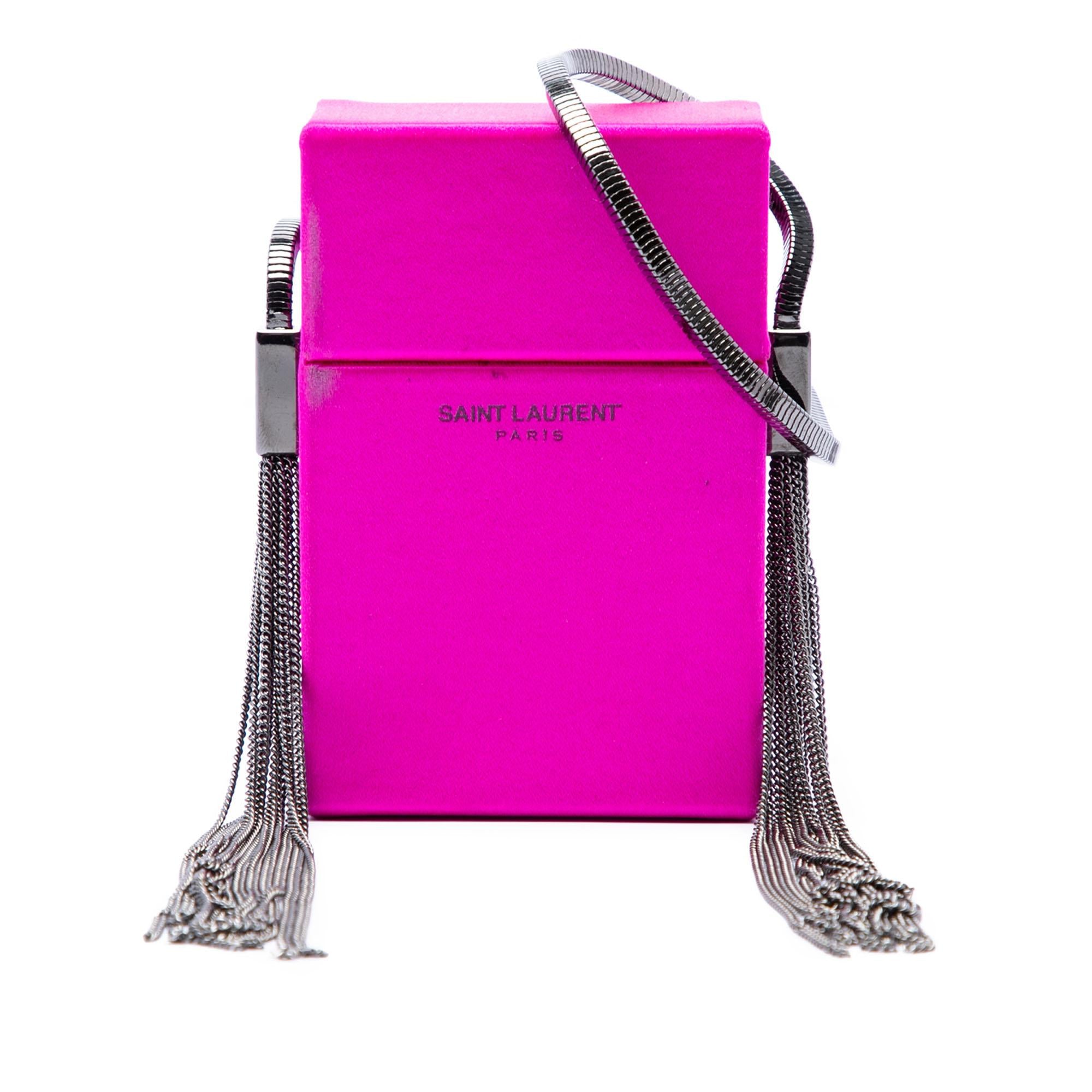 Saint Laurent Mini Silk Smoking Box Crossbody
