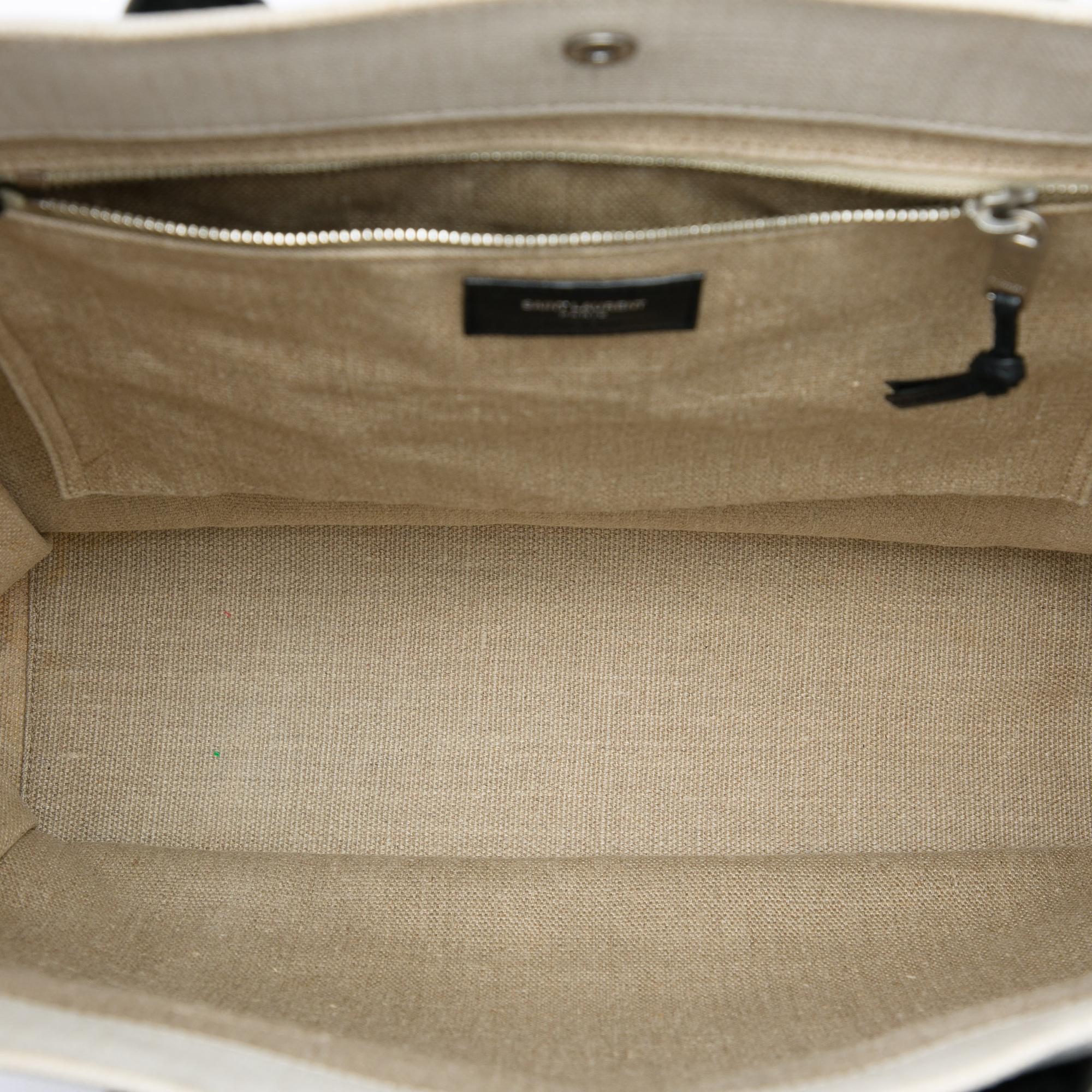 Saint Laurent Mixed Fibers Rive Gauche North South Tote