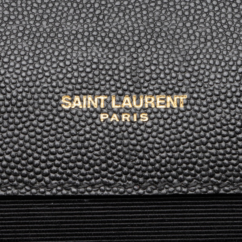 Saint Laurent Mixed Matelasse Calfskin Monogram Large Shoulder Bag (SHF-YGWG8h)