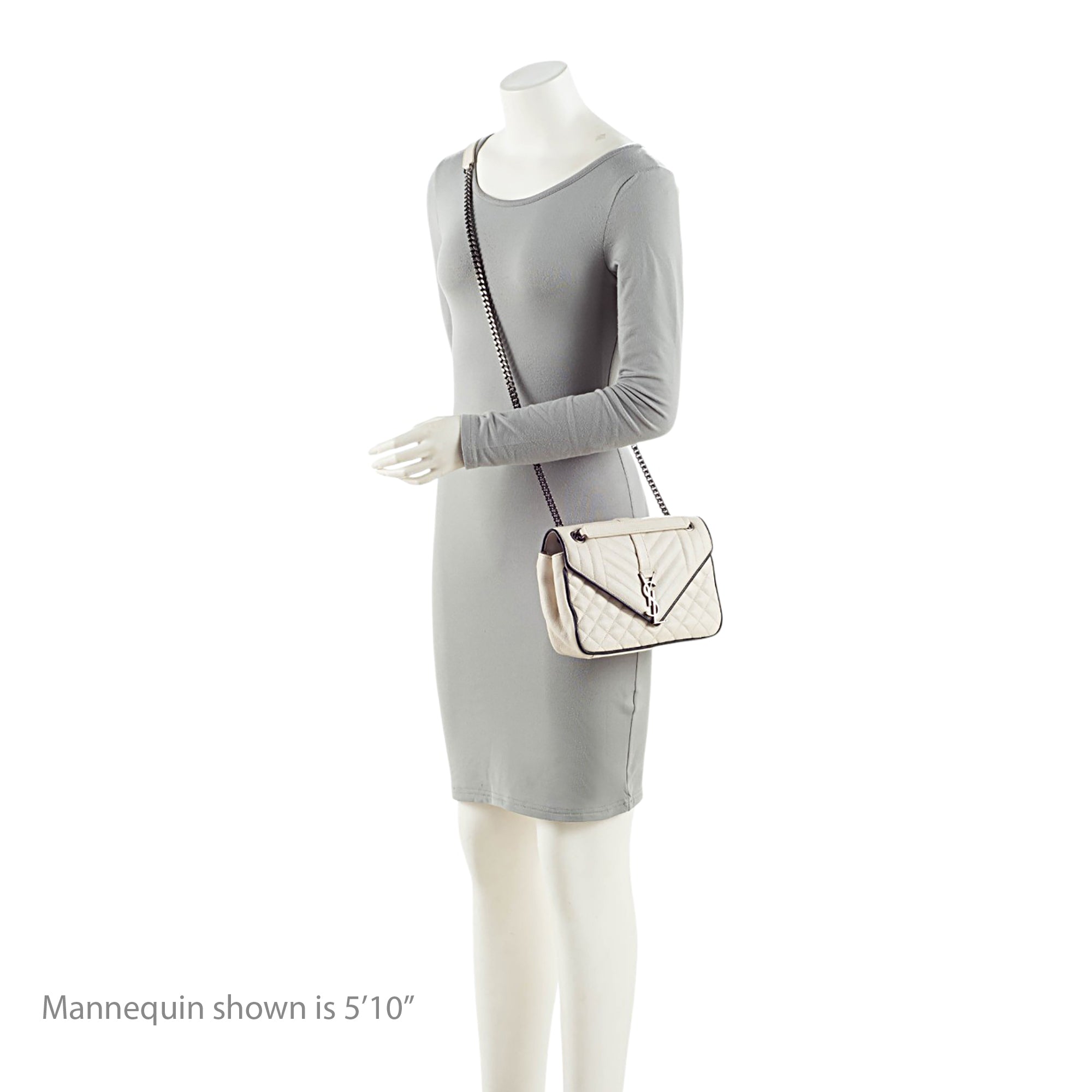 Saint Laurent Mixed Matelasse Calfskin Monogram Soft Medium Shoulder Bag