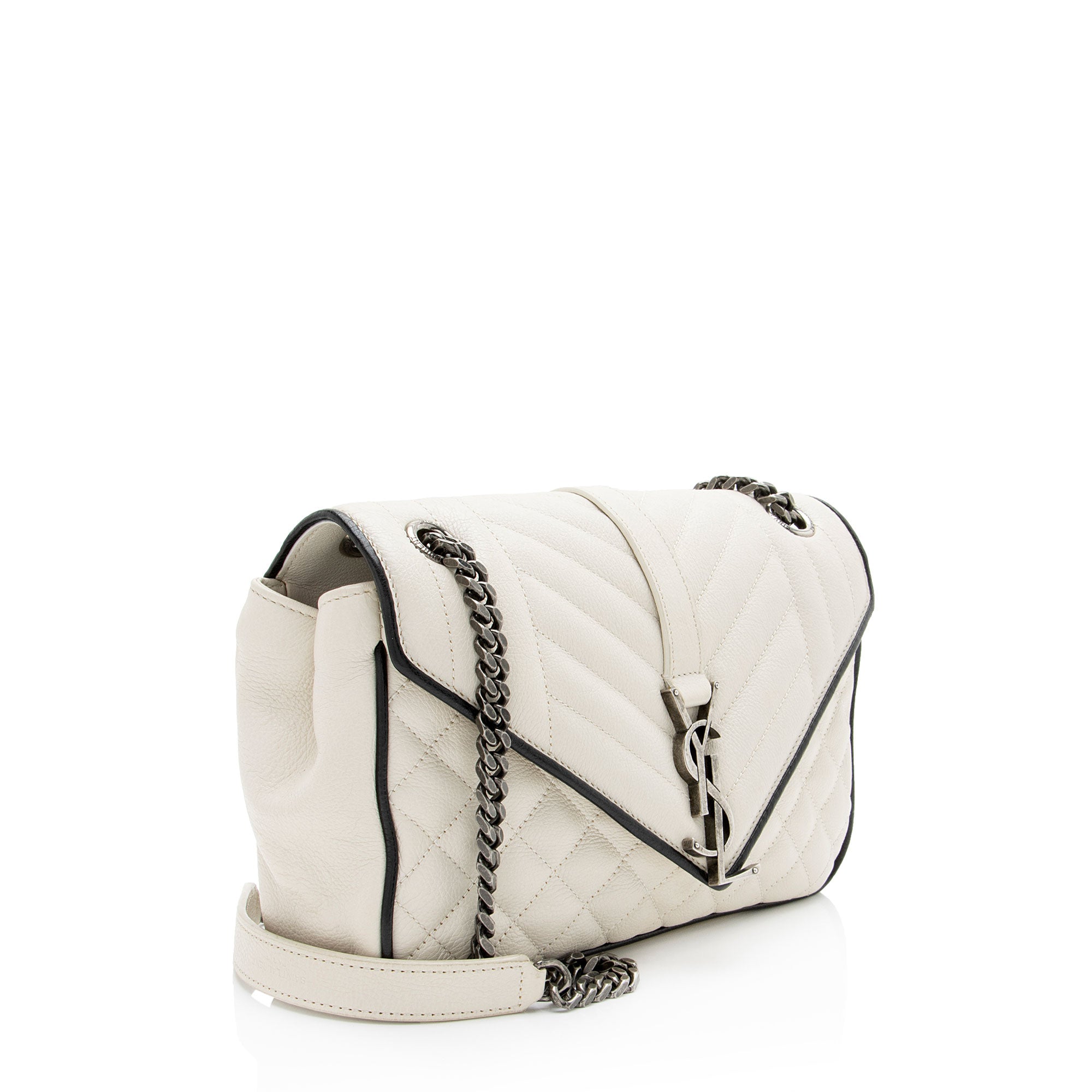 Saint Laurent Mixed Matelasse Calfskin Monogram Soft Medium Shoulder Bag