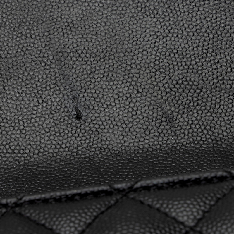 LARGE ENVELOPE IN QUILTED GRAIN DE POUDRE LEATHER