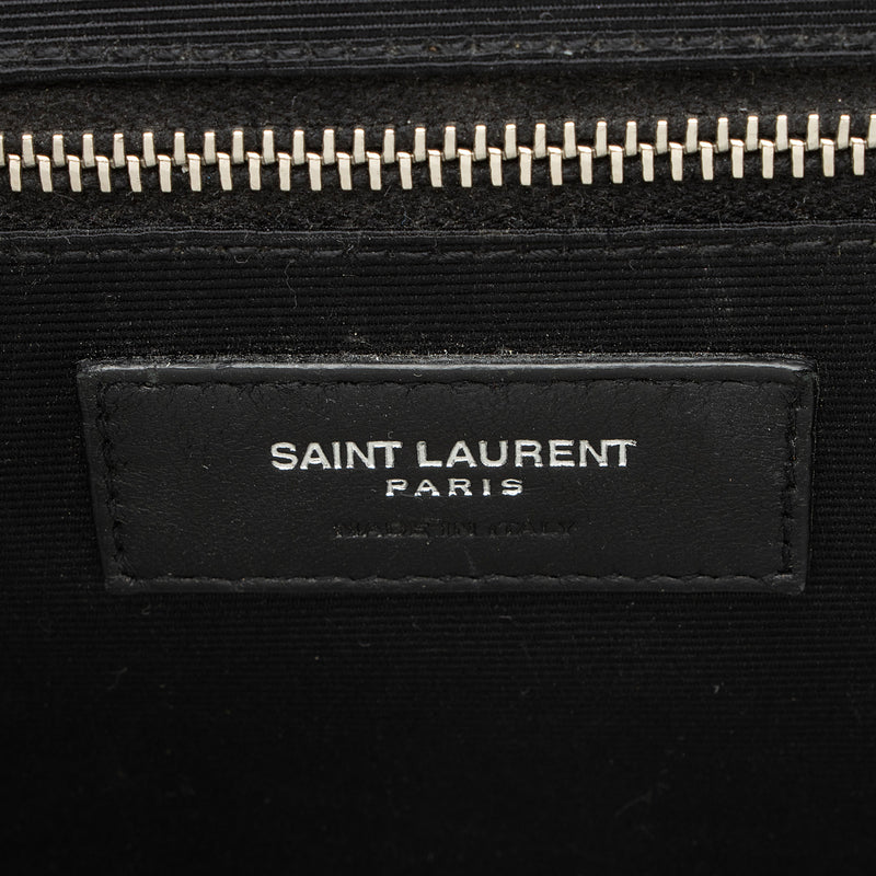 Saint Laurent Mixed Matelasse Grain de Poudre Monogram Large Envelope Bag (SHF-MsCt3J)