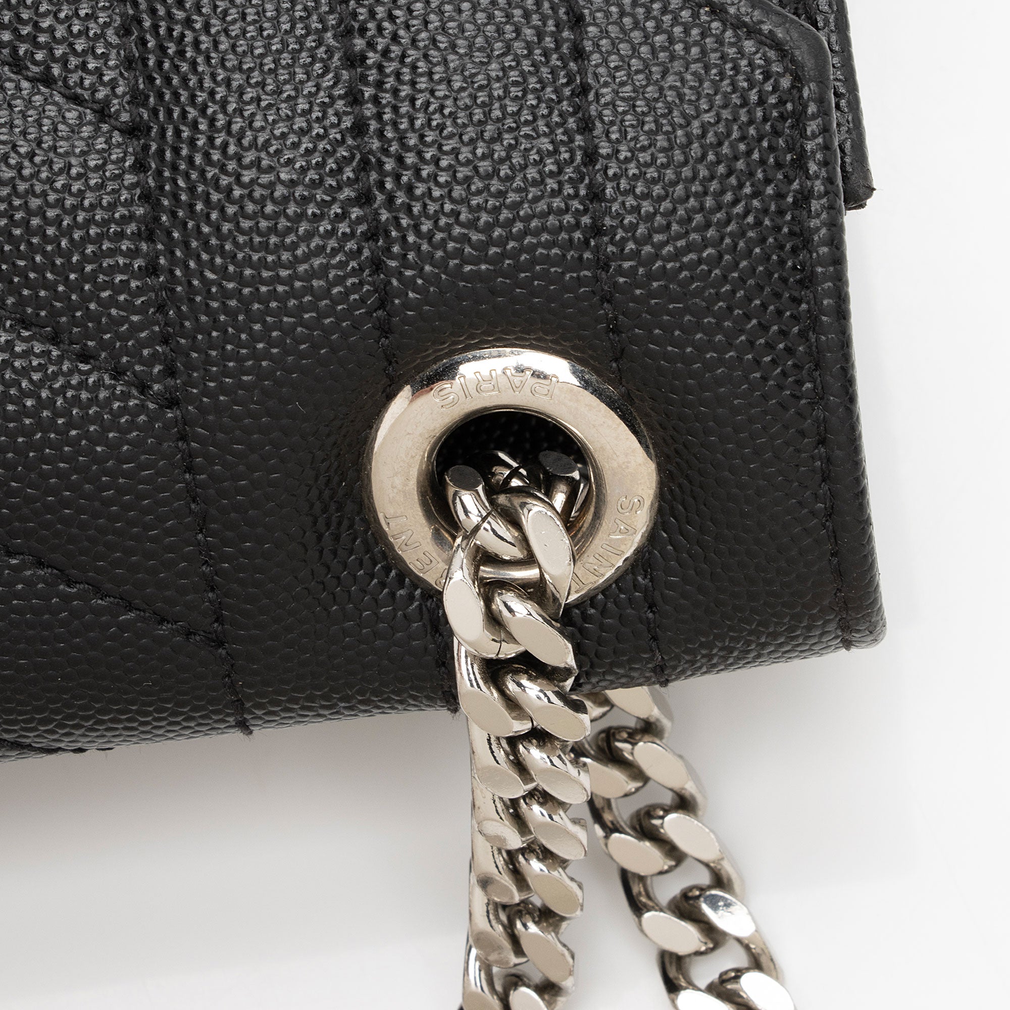 Saint Laurent Mixed Matelasse Grain de Poudre Monogram Large Envelope Bag (SHF-DrXuU1)