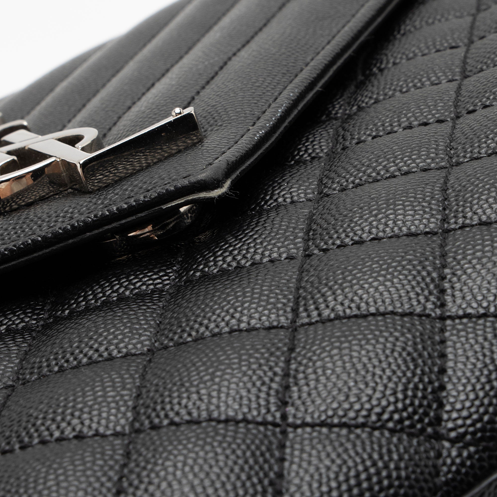 Saint Laurent Mixed Matelasse Grain de Poudre Monogram Large Envelope Bag (SHF-DrXuU1)