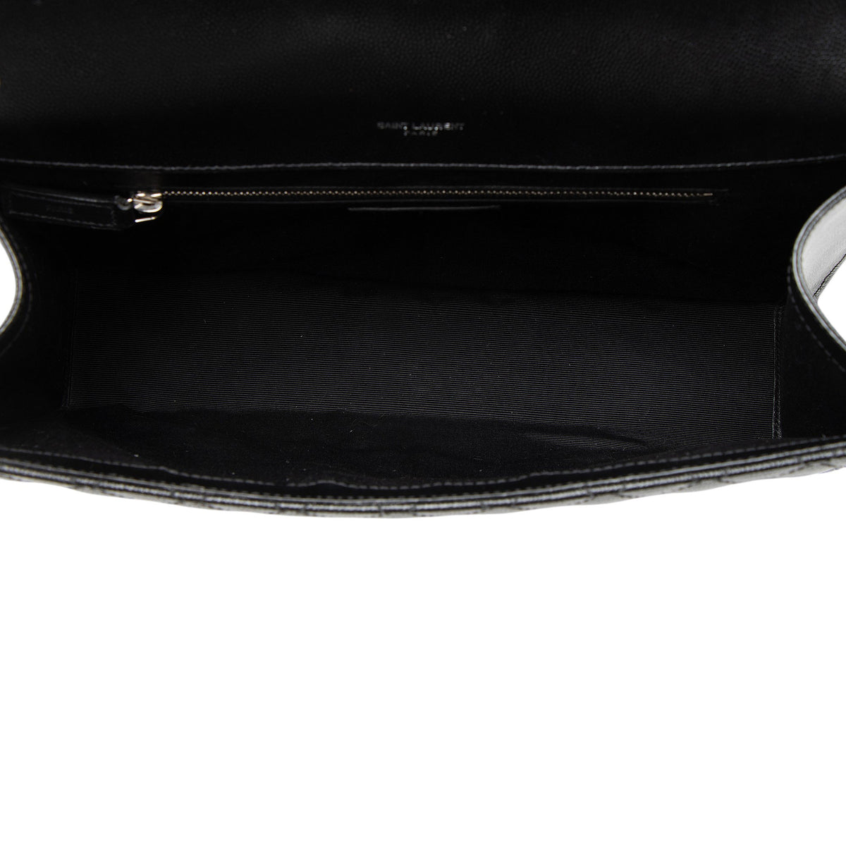 Saint Laurent Mixed Matelasse Grain de Poudre Monogram Large Shoulder Bag