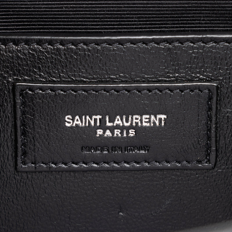 Saint Laurent Mixed Matelasse Grain de Poudre Monogram Medium Shoulder Bag (SHF-TEWHpY)
