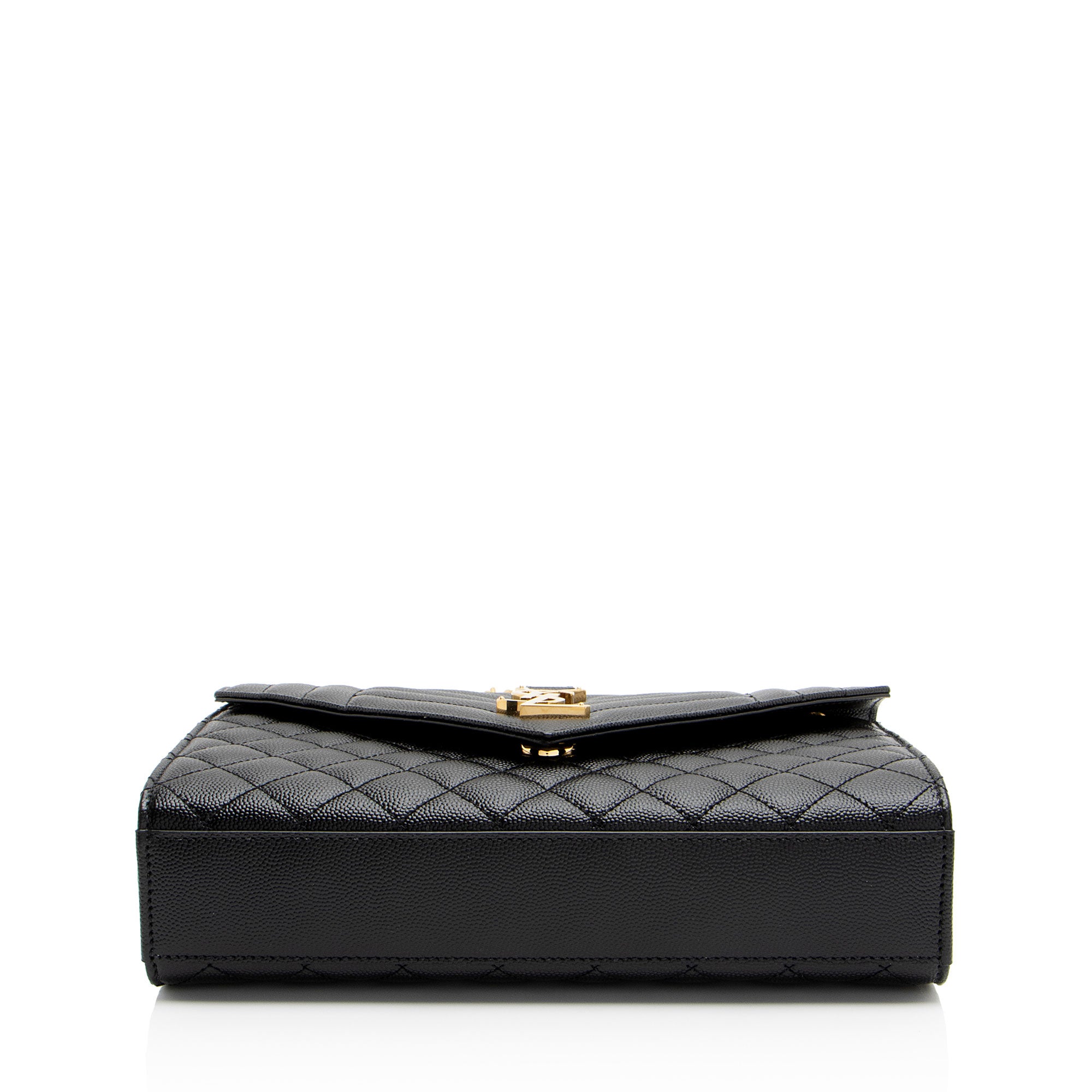 Saint Laurent Mixed Matelasse Grain de Poudre Monogram Medium Shoulder Bag (SHF-q1dWci)