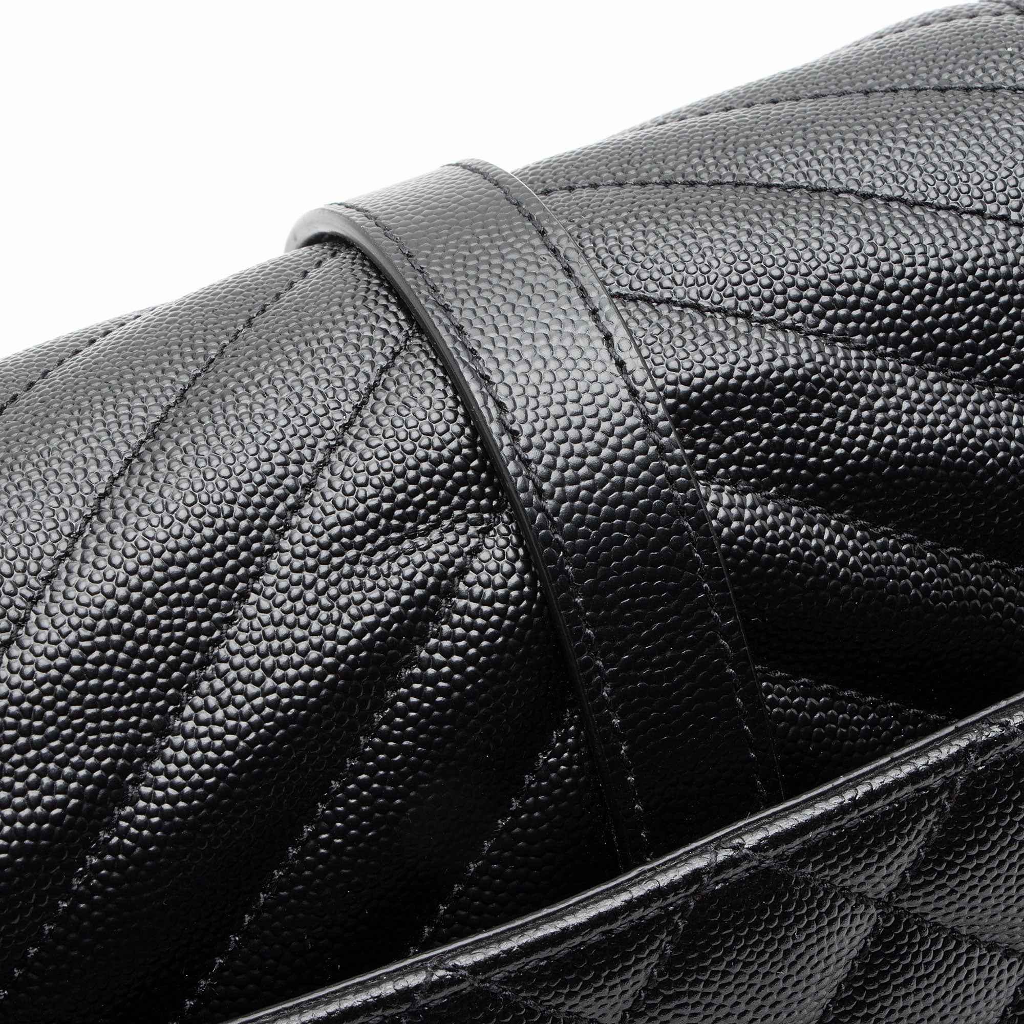 Saint Laurent Mixed Matelasse Grain de Poudre Monogram Medium Shoulder Bag (SHF-bY2Urd)