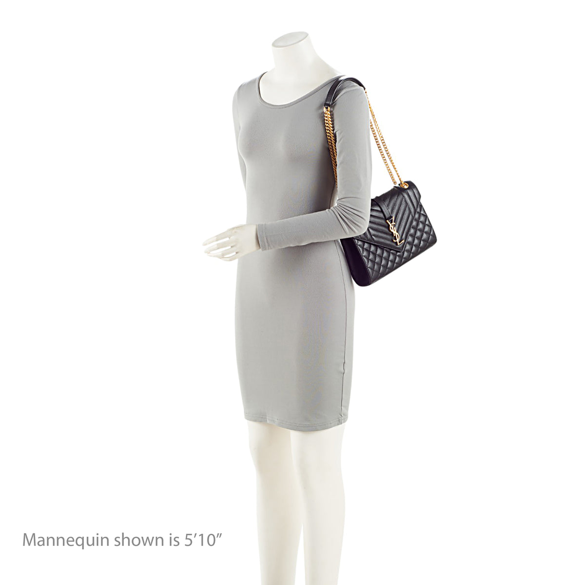 Saint Laurent Mixed Matelasse Grain de Poudre Monogram Medium Shoulder Bag