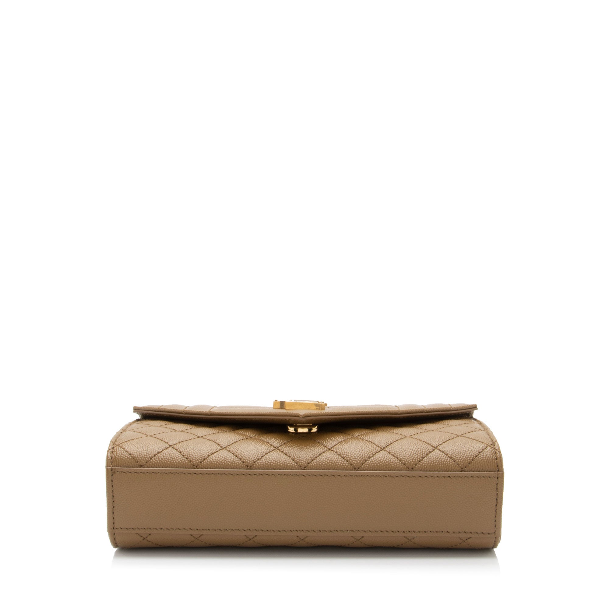 Saint Laurent Mixed Matelasse Grain de Poudre Monogram Small Shoulder Bag (SHF-mgzvyO)