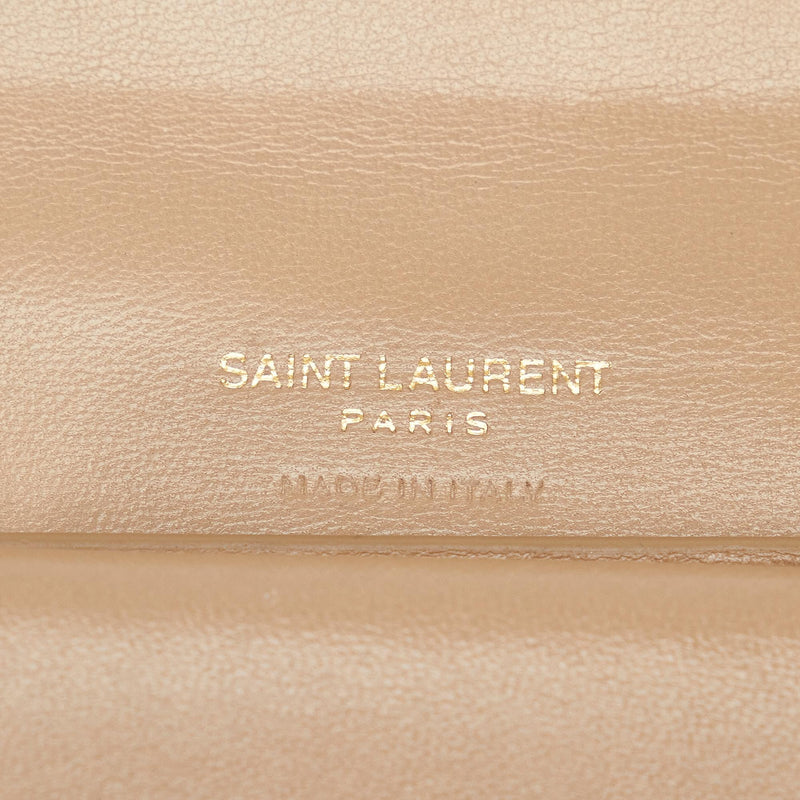 Saint Laurent Monogram V Stitch Wallet (SHG-tPcMVa)