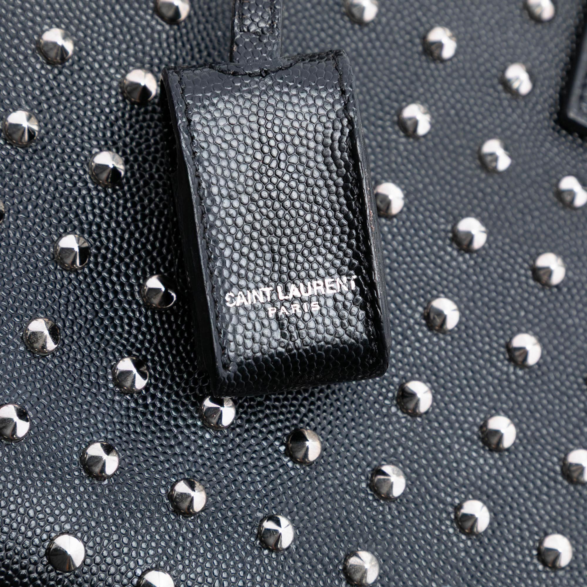 Saint Laurent Nano Grain de Poudre Studded Sac de Jour Satchel