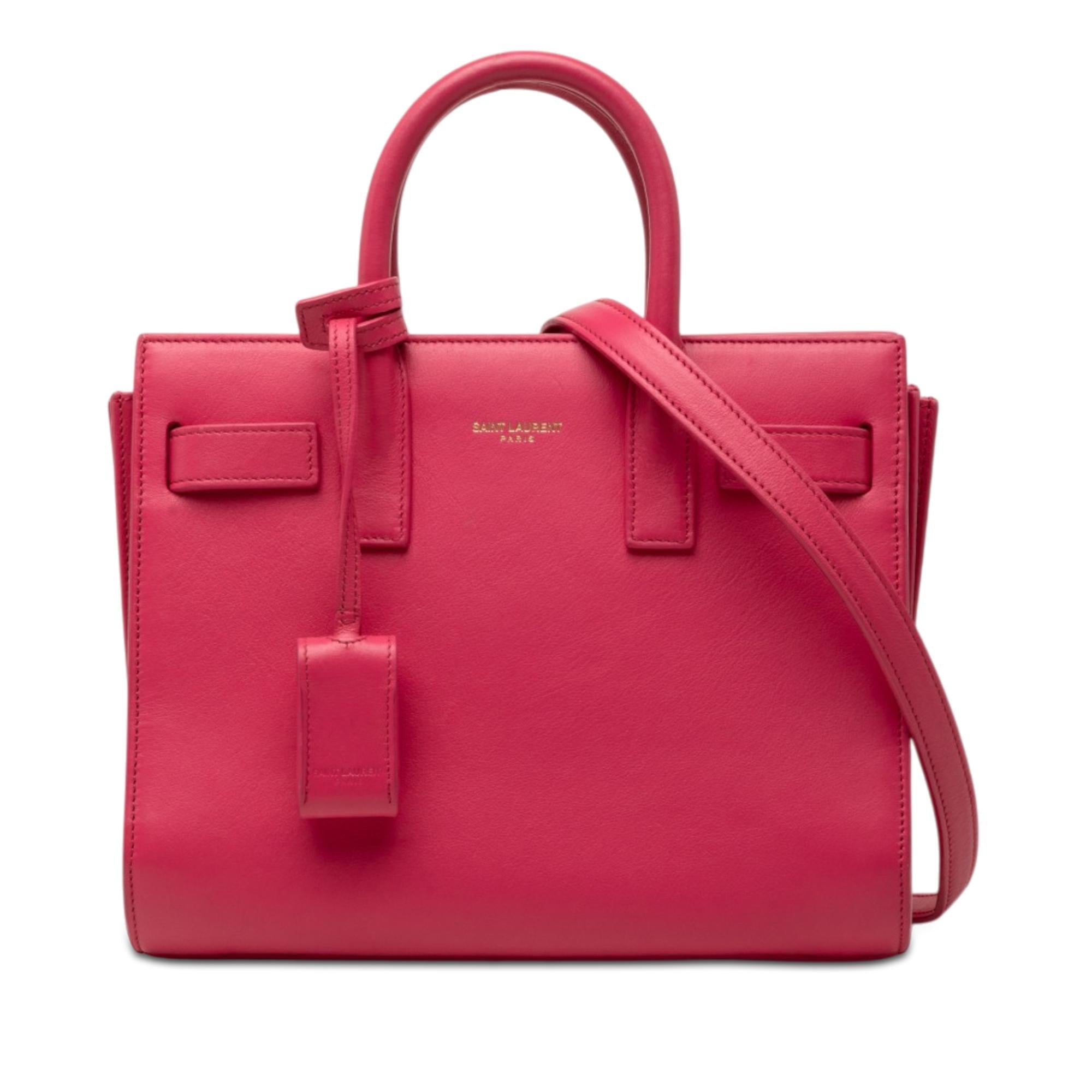 Saint Laurent Nano Leather Sac De Jour Satchel
