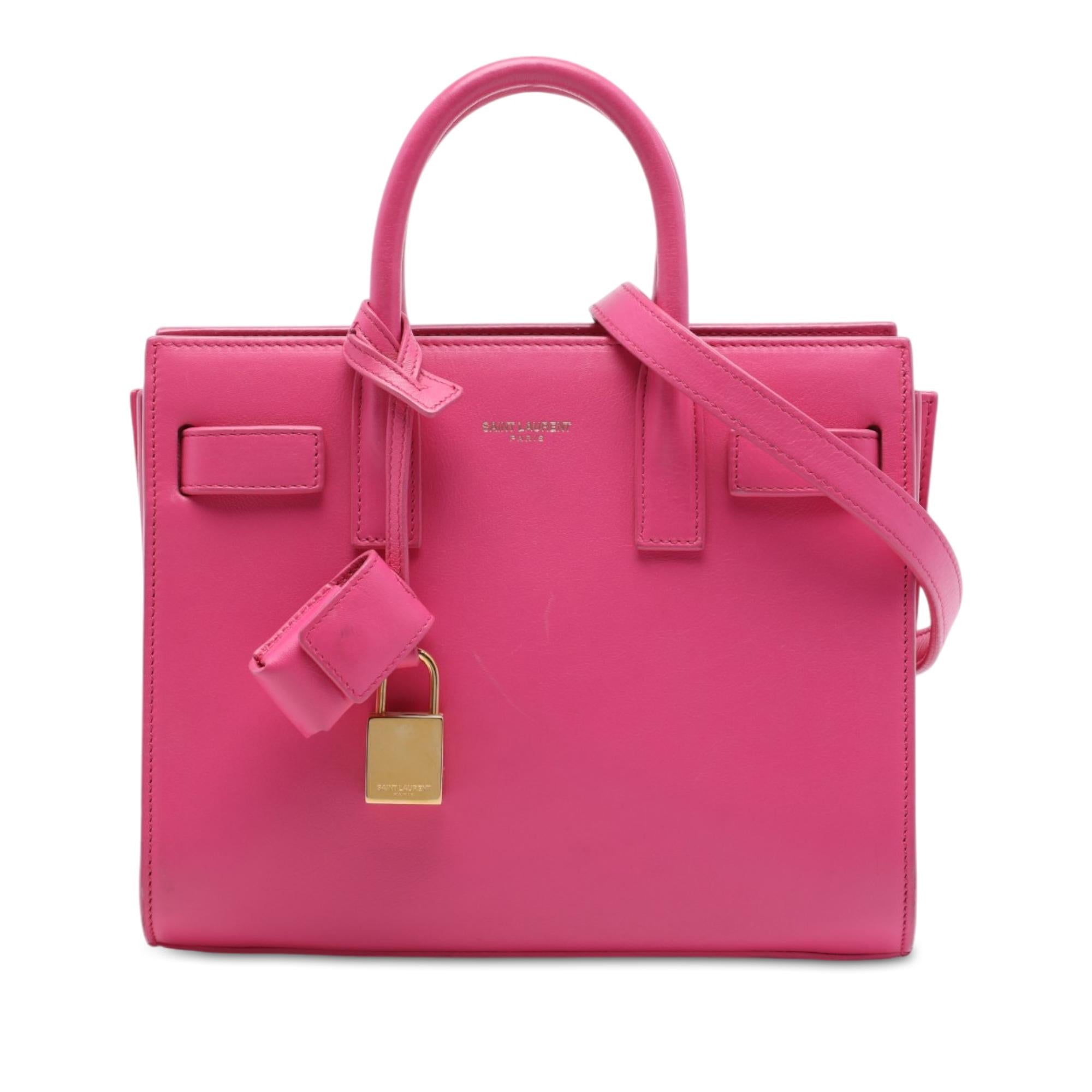 Saint Laurent Nano Leather Sac De Jour Satchel
