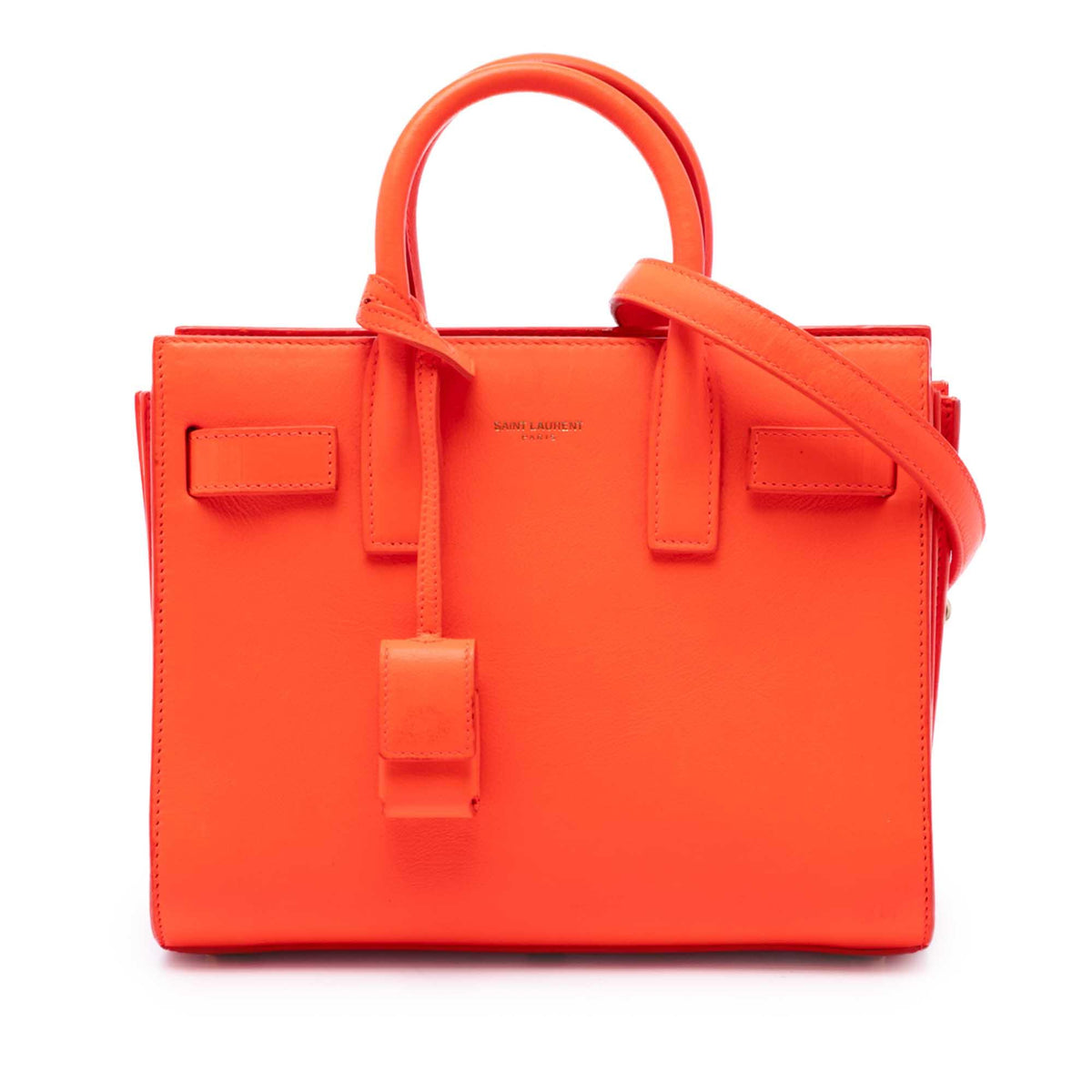Saint Laurent Nano Leather Sac De Jour Satchel