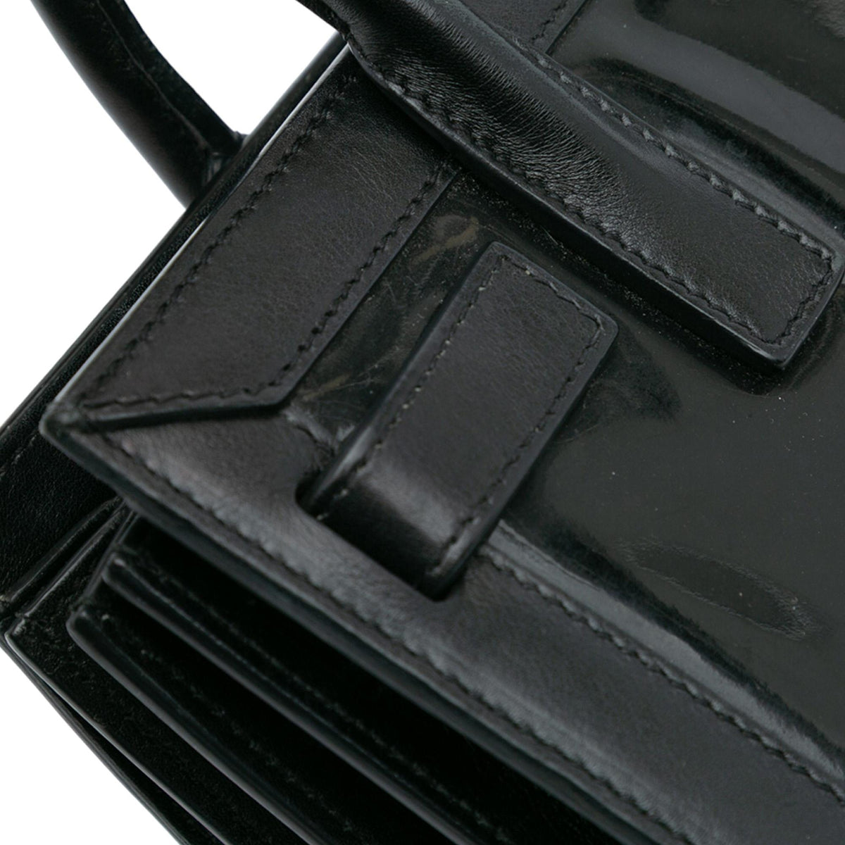 Saint Laurent Nano Patent Sac de Jour Satchel