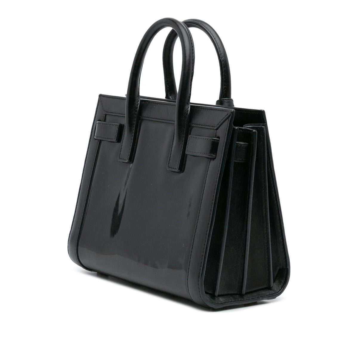 Saint Laurent Nano Patent Sac de Jour Satchel