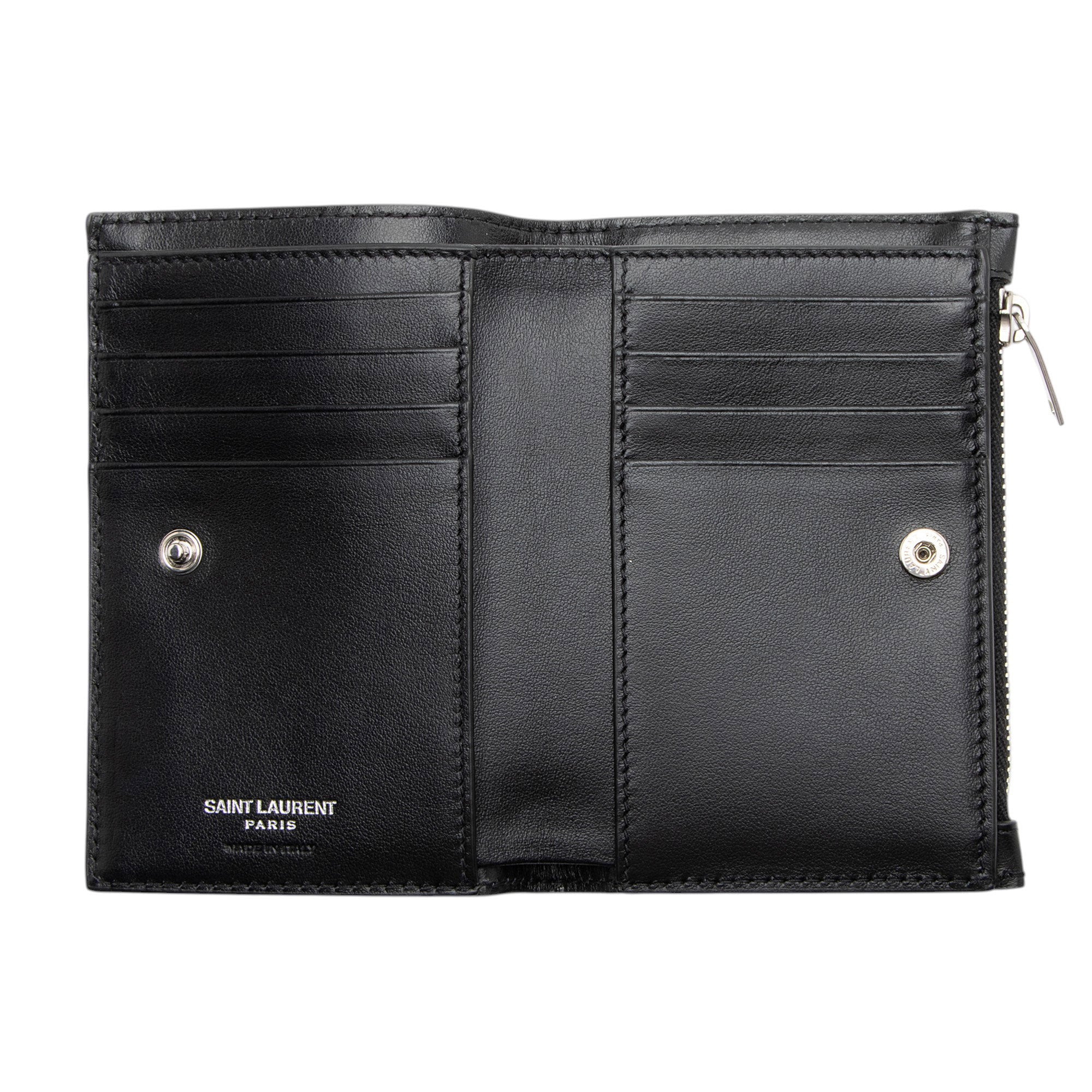 Saint Laurent Nylon Dip Dye Palm Tree Wallet