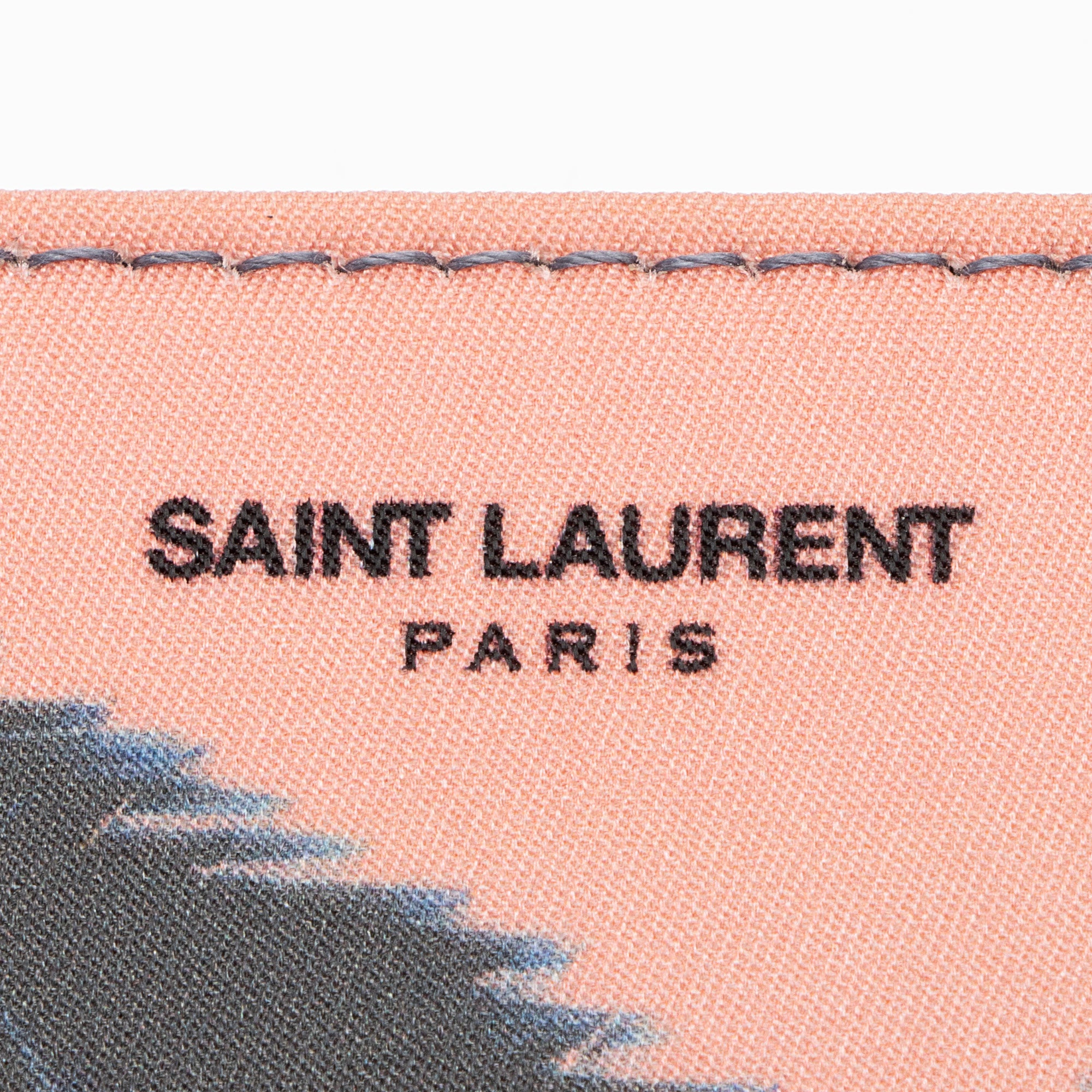 Saint Laurent Nylon Dip Dye Palm Tree Wallet