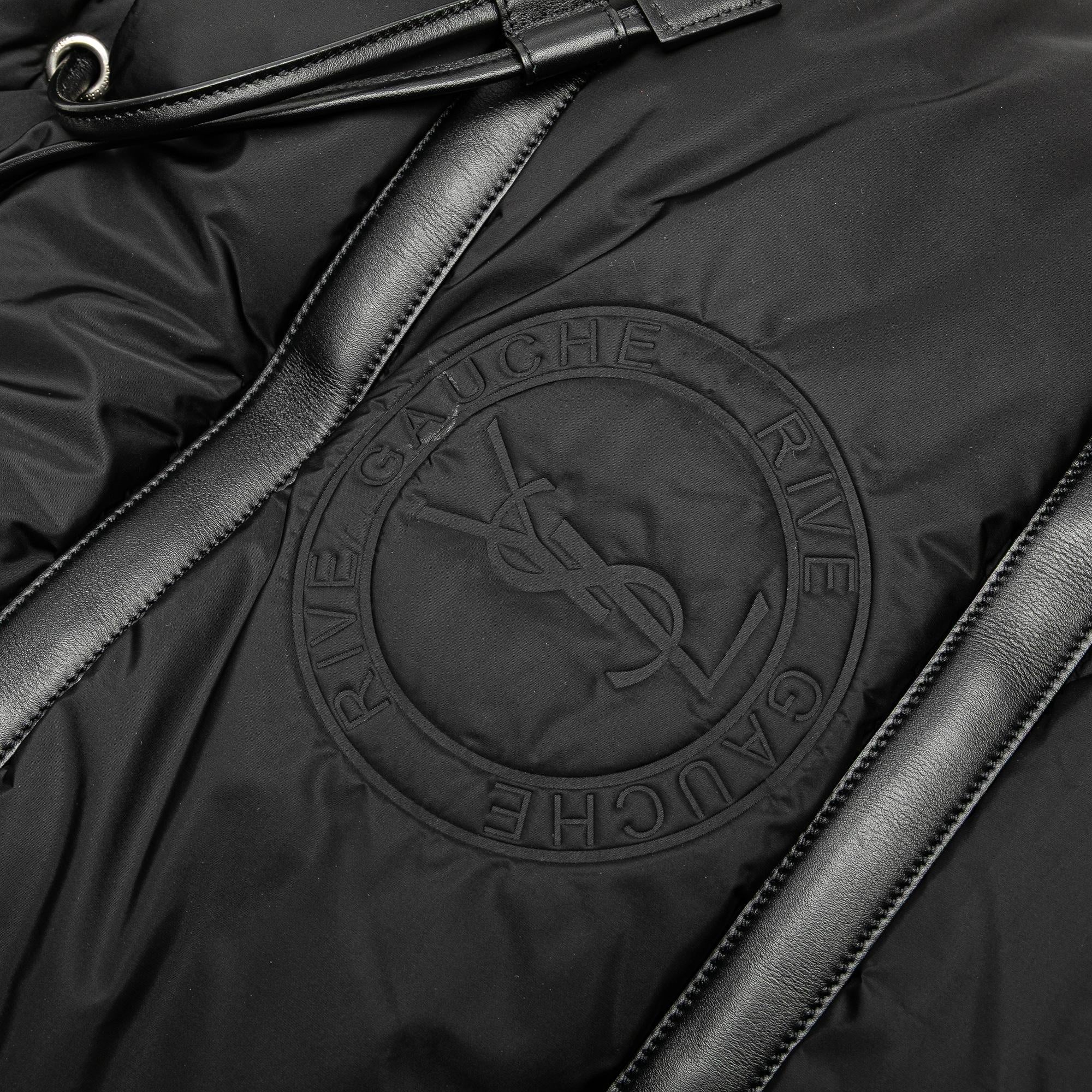 Saint Laurent Nylon Rive Gauche Drawstring Backpack