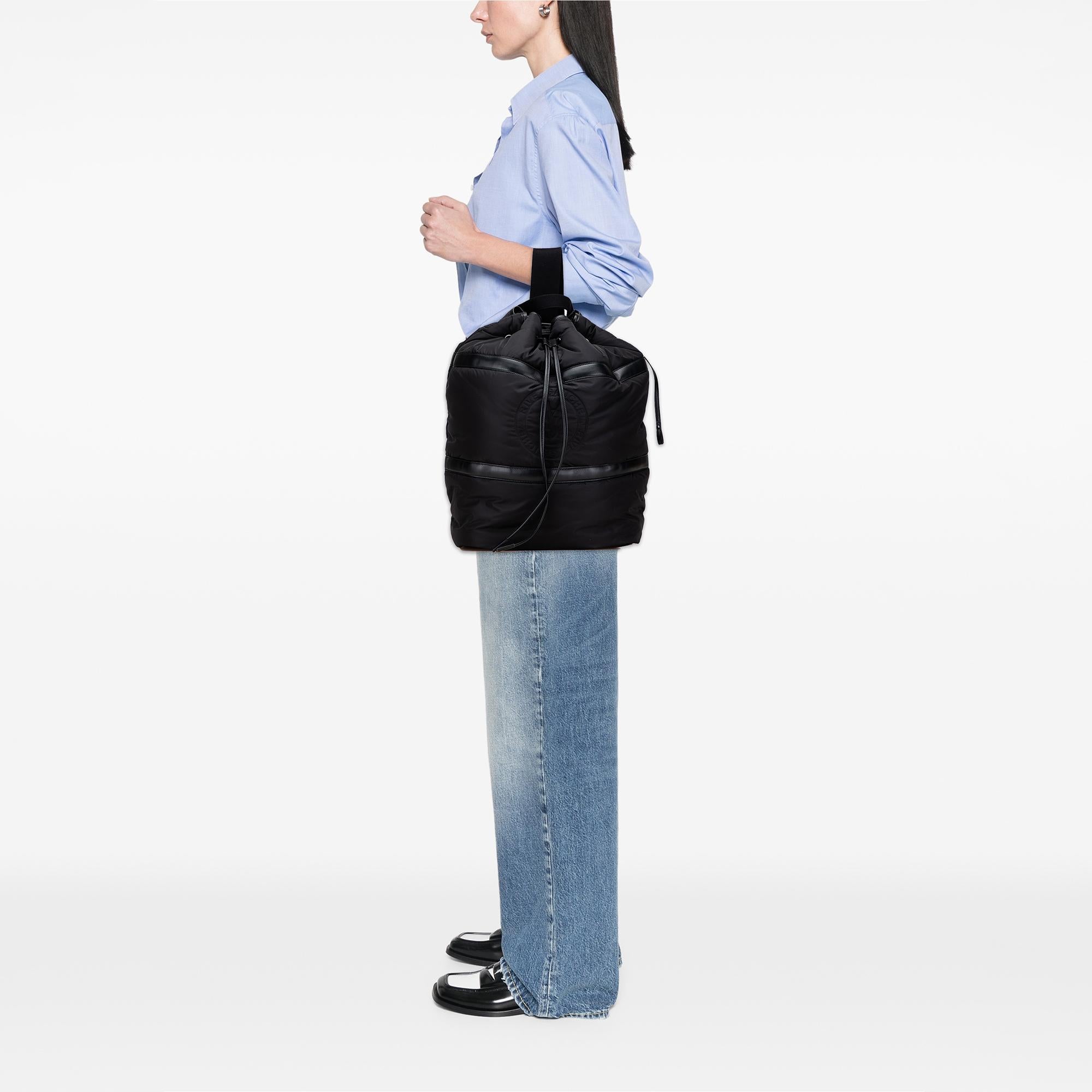 Saint Laurent Nylon Rive Gauche Drawstring Backpack