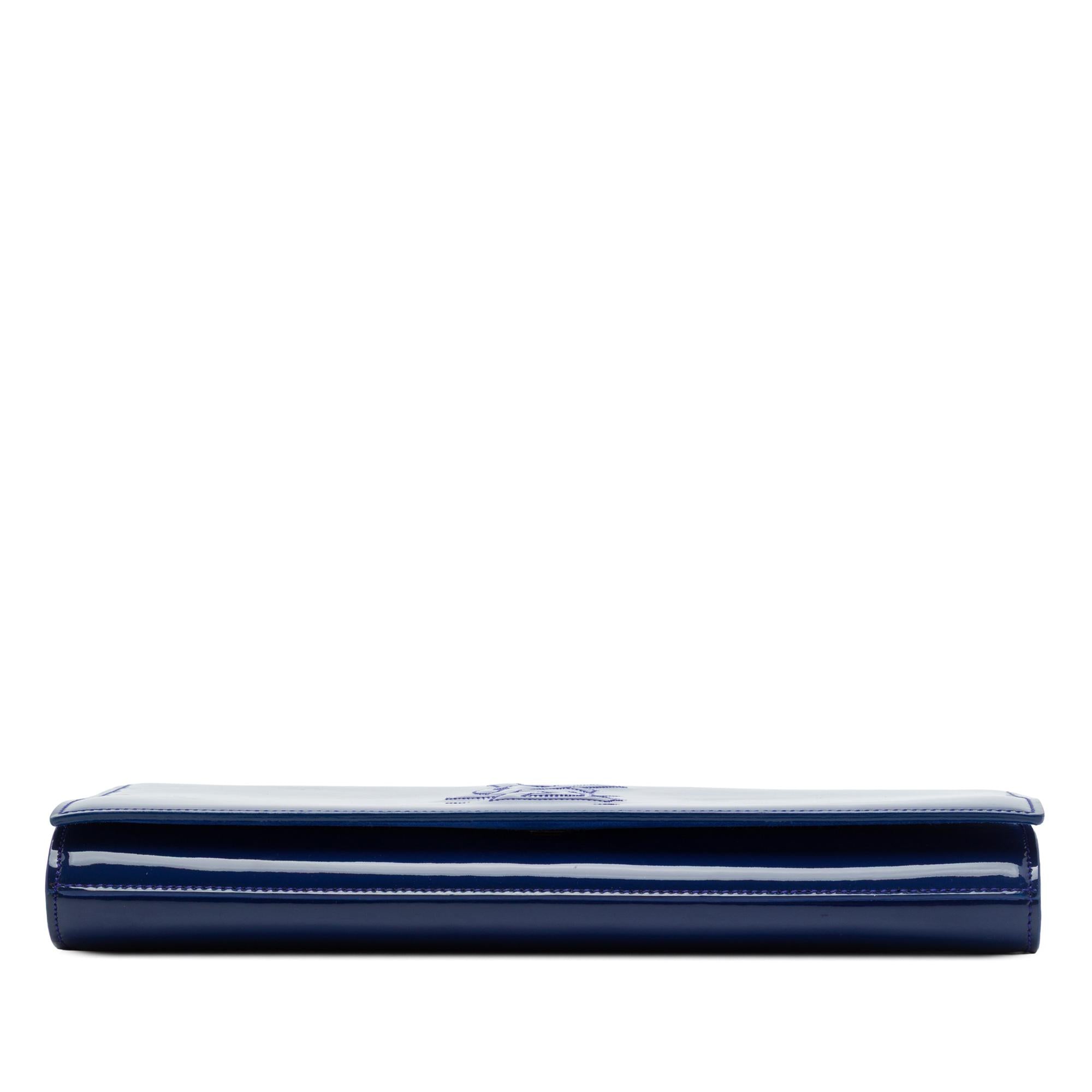 Saint Laurent Patent Belle Du Jour Clutch