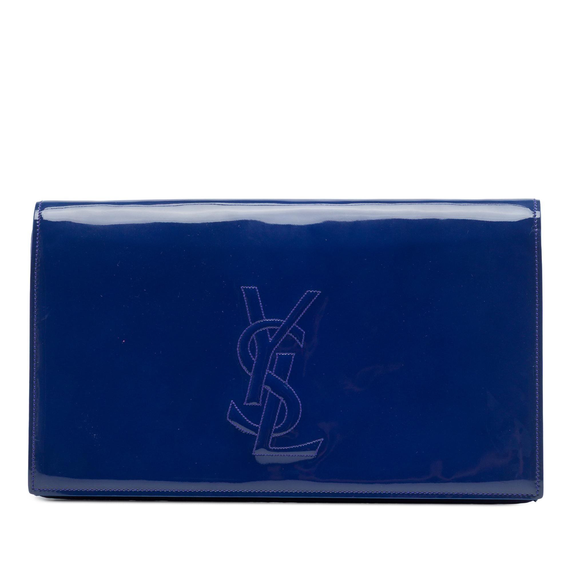Saint Laurent Patent Belle Du Jour Clutch