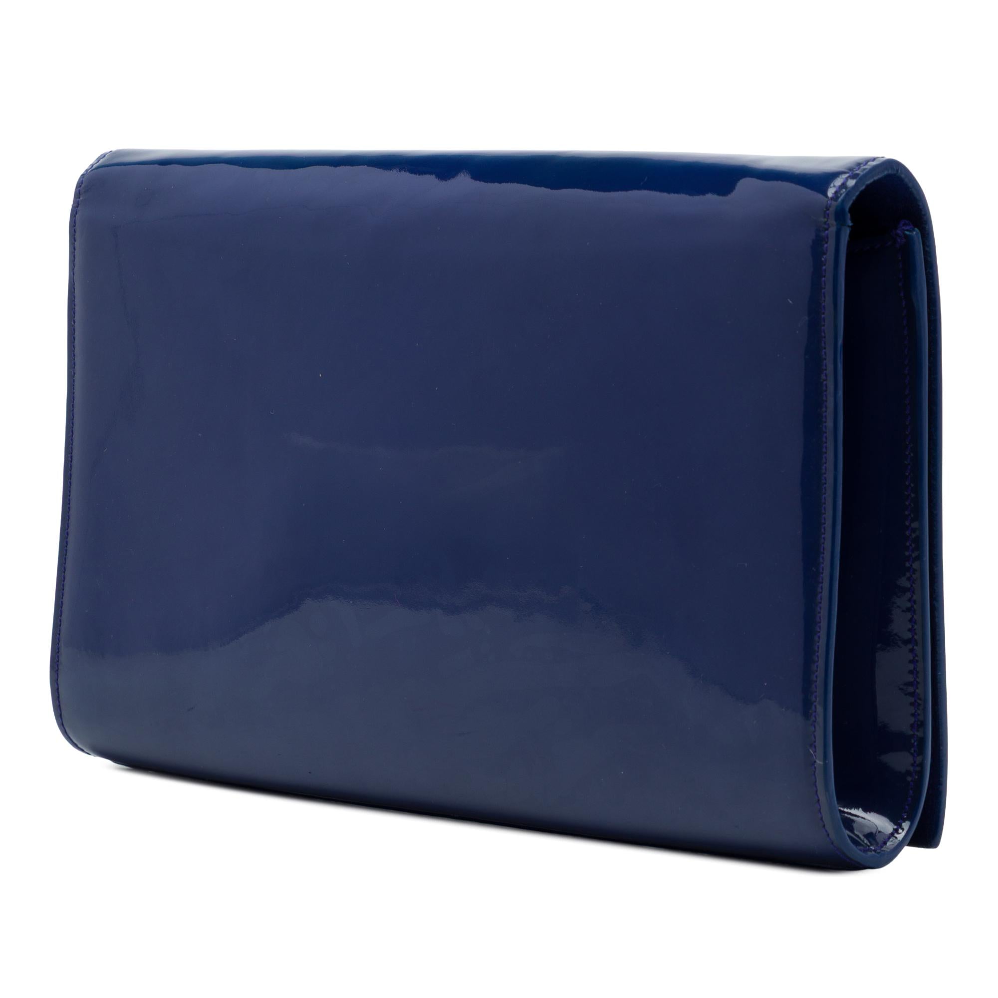 Saint Laurent Patent Belle Du Jour Clutch