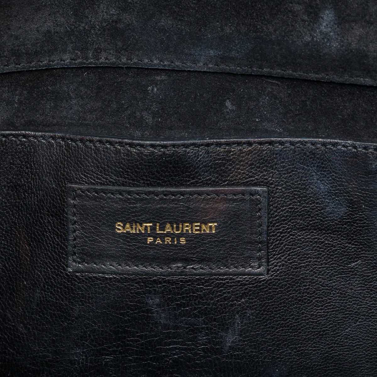 Saint Laurent Patent Cassandre Tassel Clutch