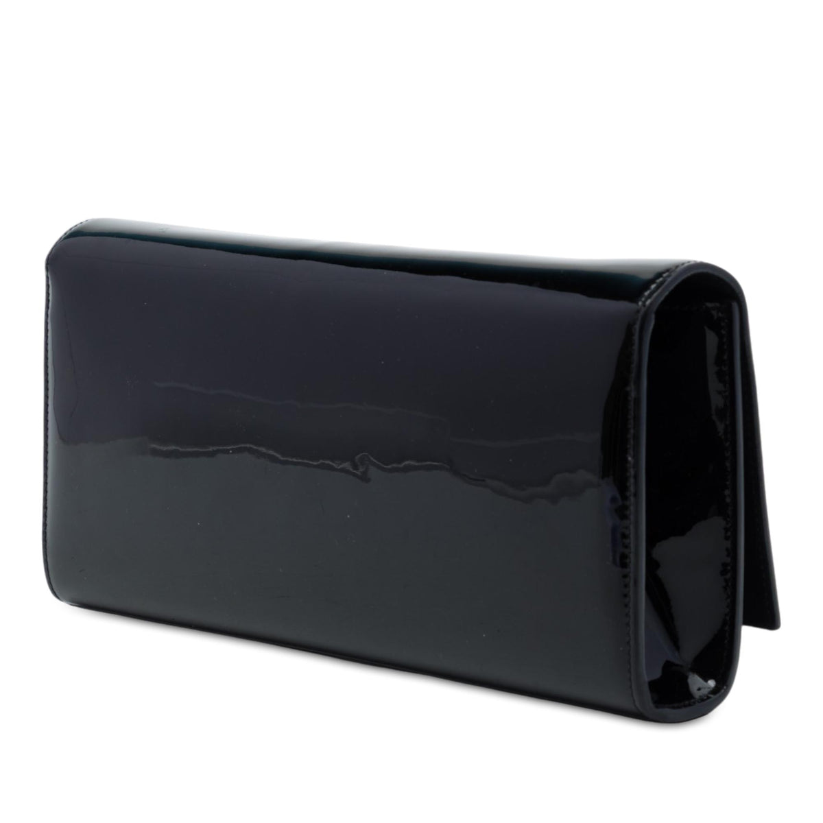 Saint Laurent Patent Cassandre Tassel Clutch