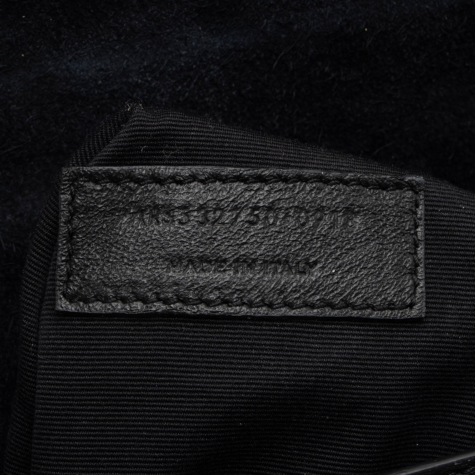 Saint Laurent Croc Embossed Patent Leather Monogram Cassandra Medium Chain Bag