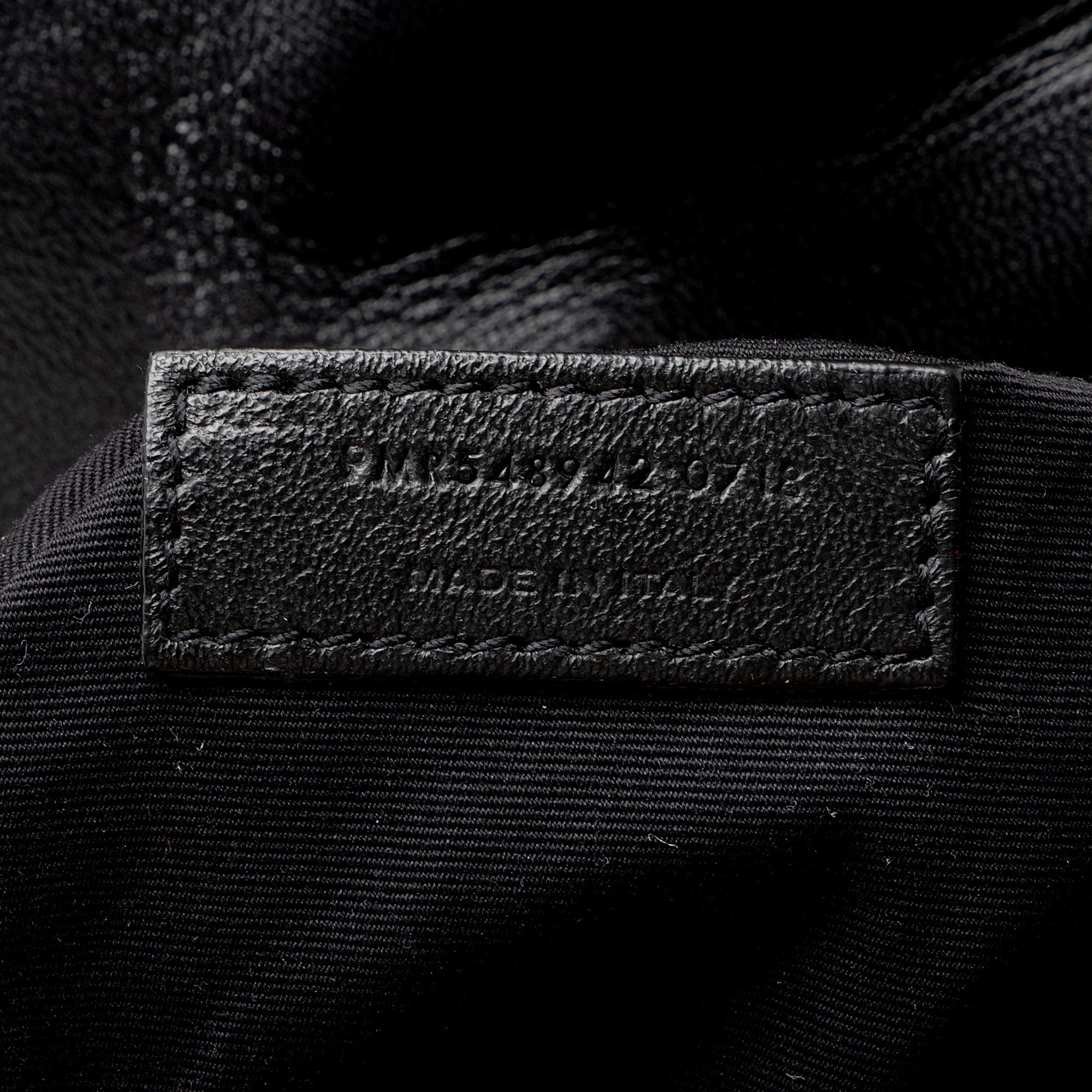 Saint Laurent Patent Croc Embossed Leather Monogram Niki Medium Shoulder Bag