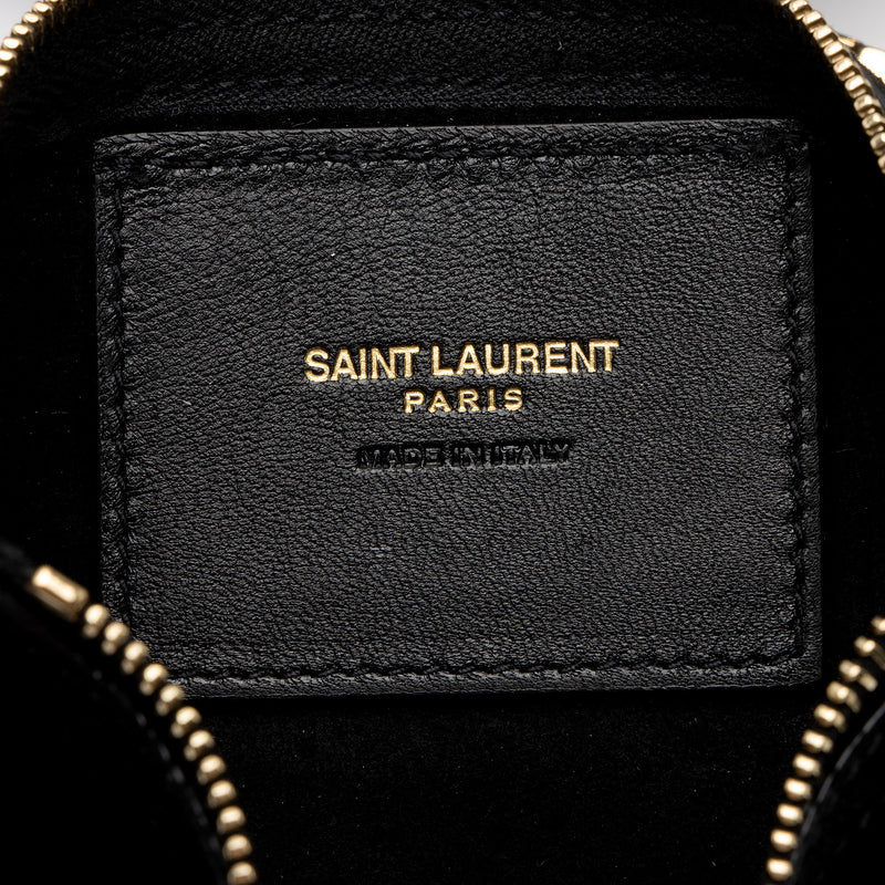 Saint Laurent Patent Croc Embossed Leather Suzanne Medium Hobo (SHF-ob9qRW)