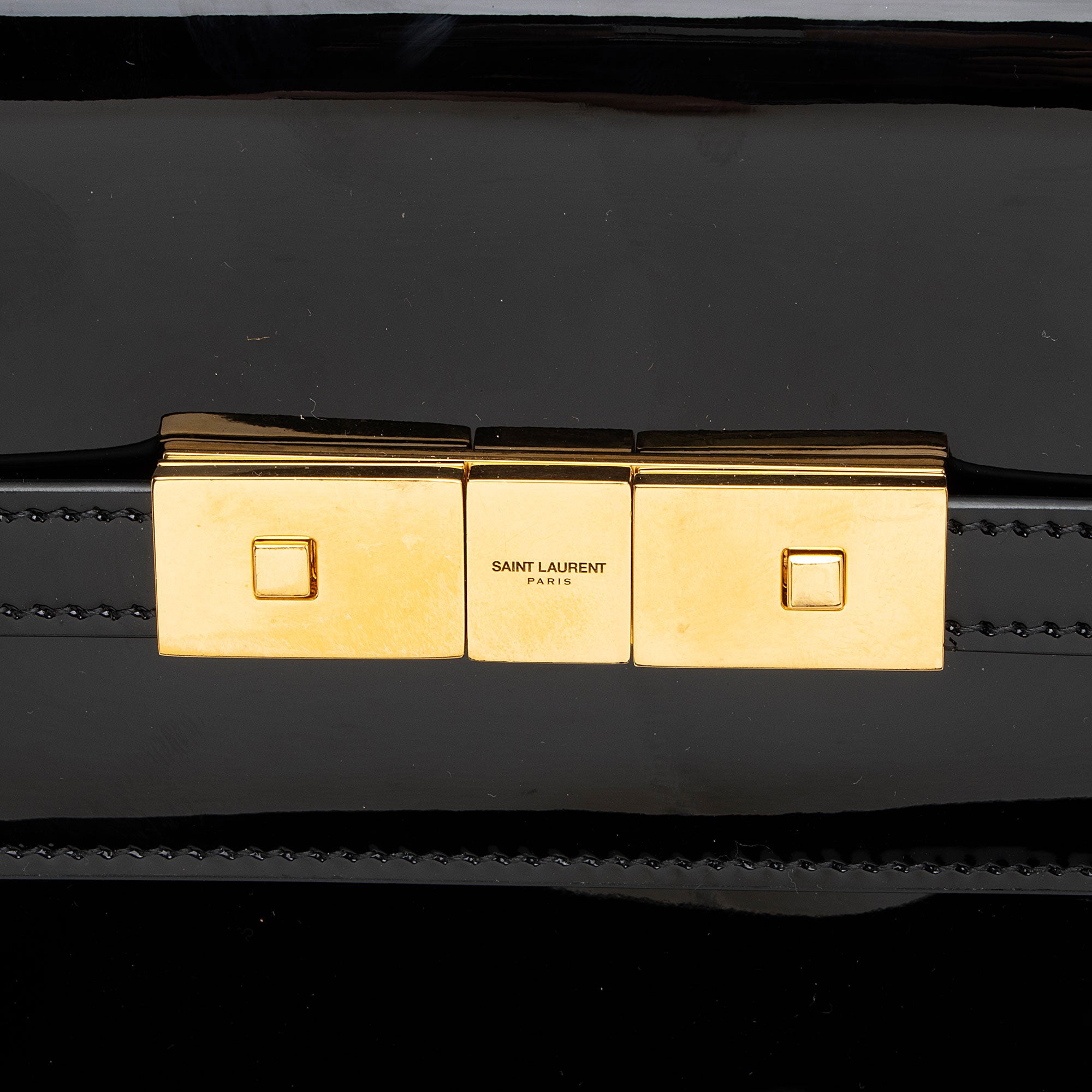 Saint Laurent Patent Leather Manhattan Medium Shoulder Bag