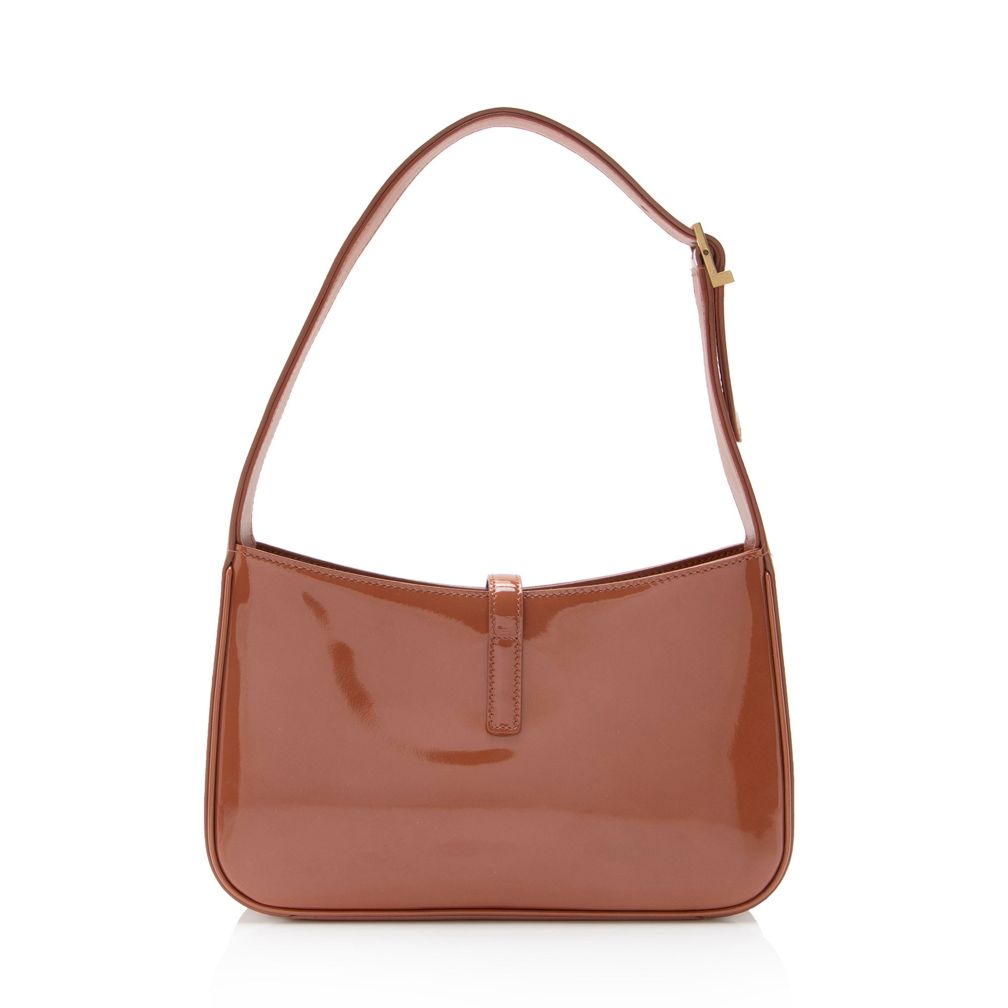 Saint Laurent Patent Leather Monogram Le 5 A 7 Hobo