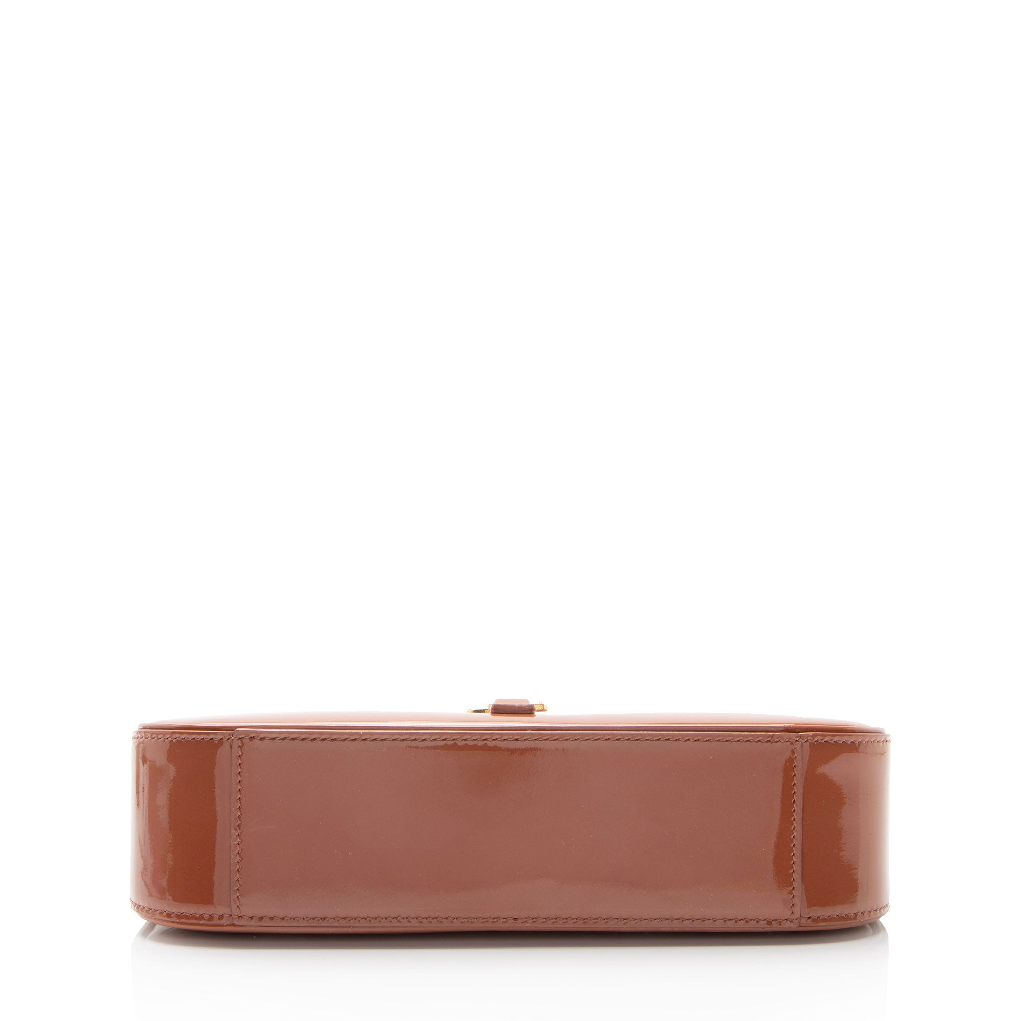 Saint Laurent Patent Leather Monogram Le 5 A 7 Hobo