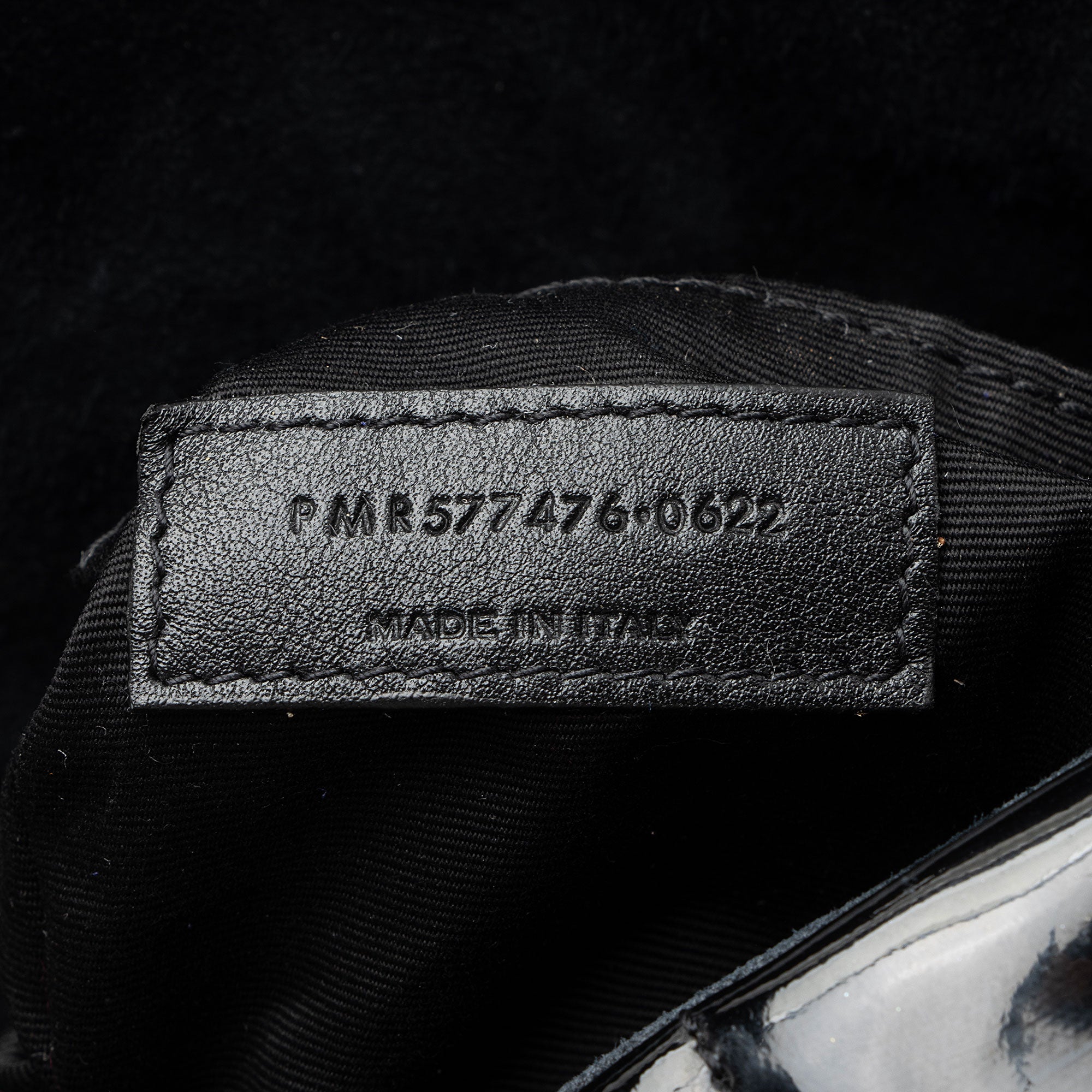 Saint Laurent Patent Leather Monogram Puffer LouLou Small Shoulder Bag
