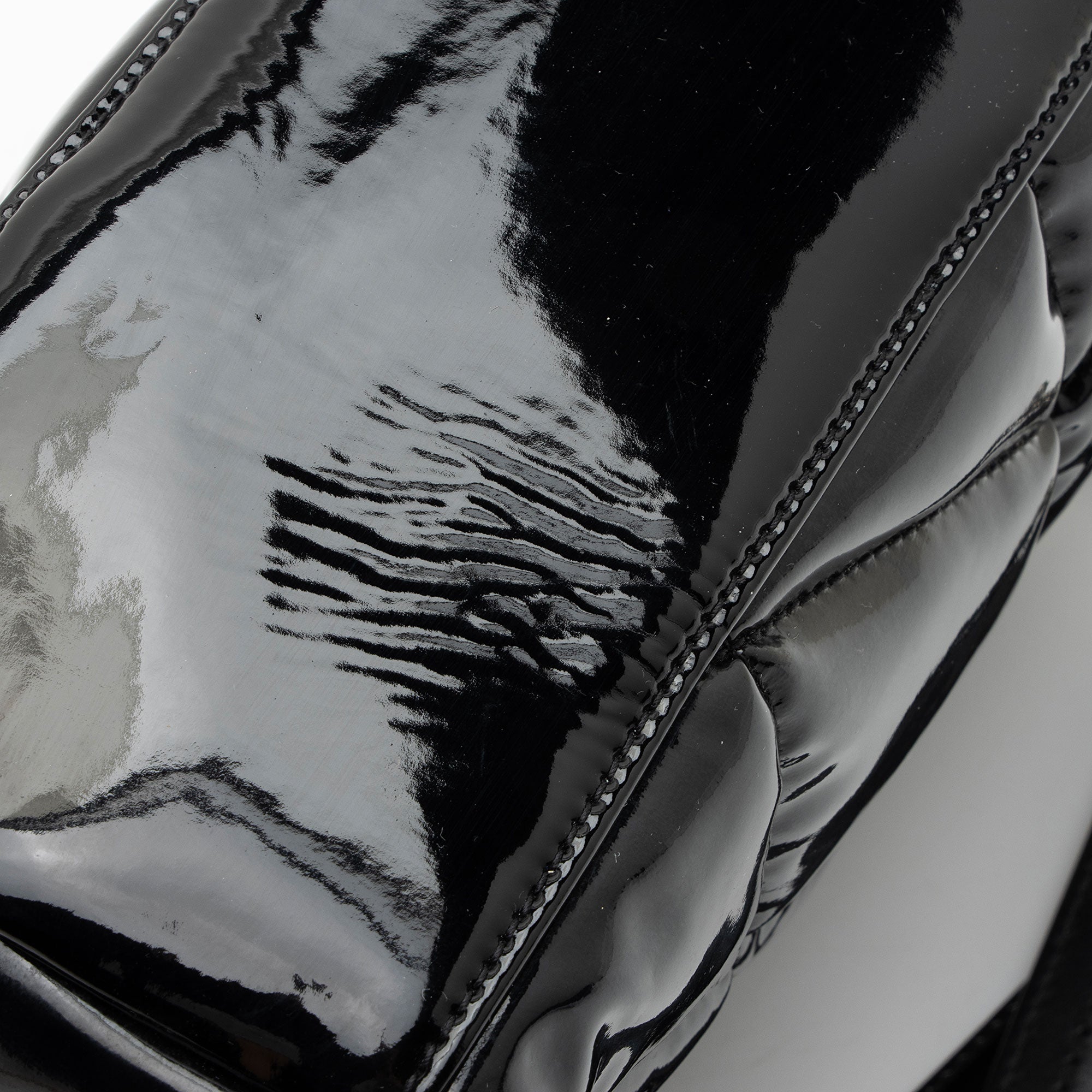Saint Laurent Patent Leather Monogram Puffer LouLou Small Shoulder Bag
