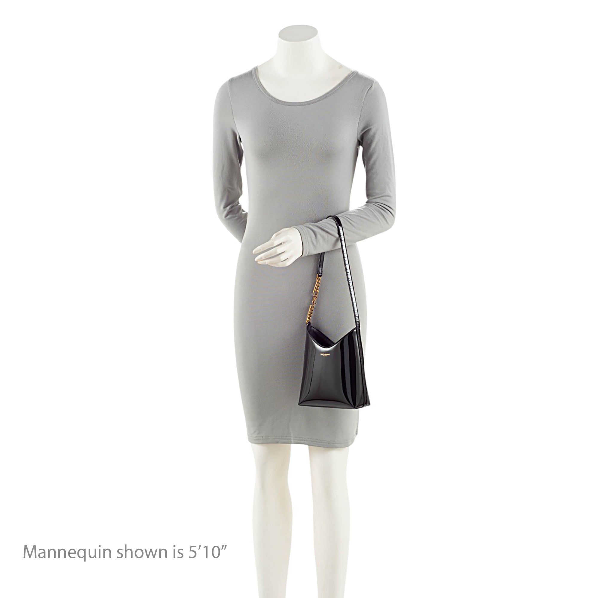 Saint Laurent Patent Leather Rendez-Vous Mini Hobo