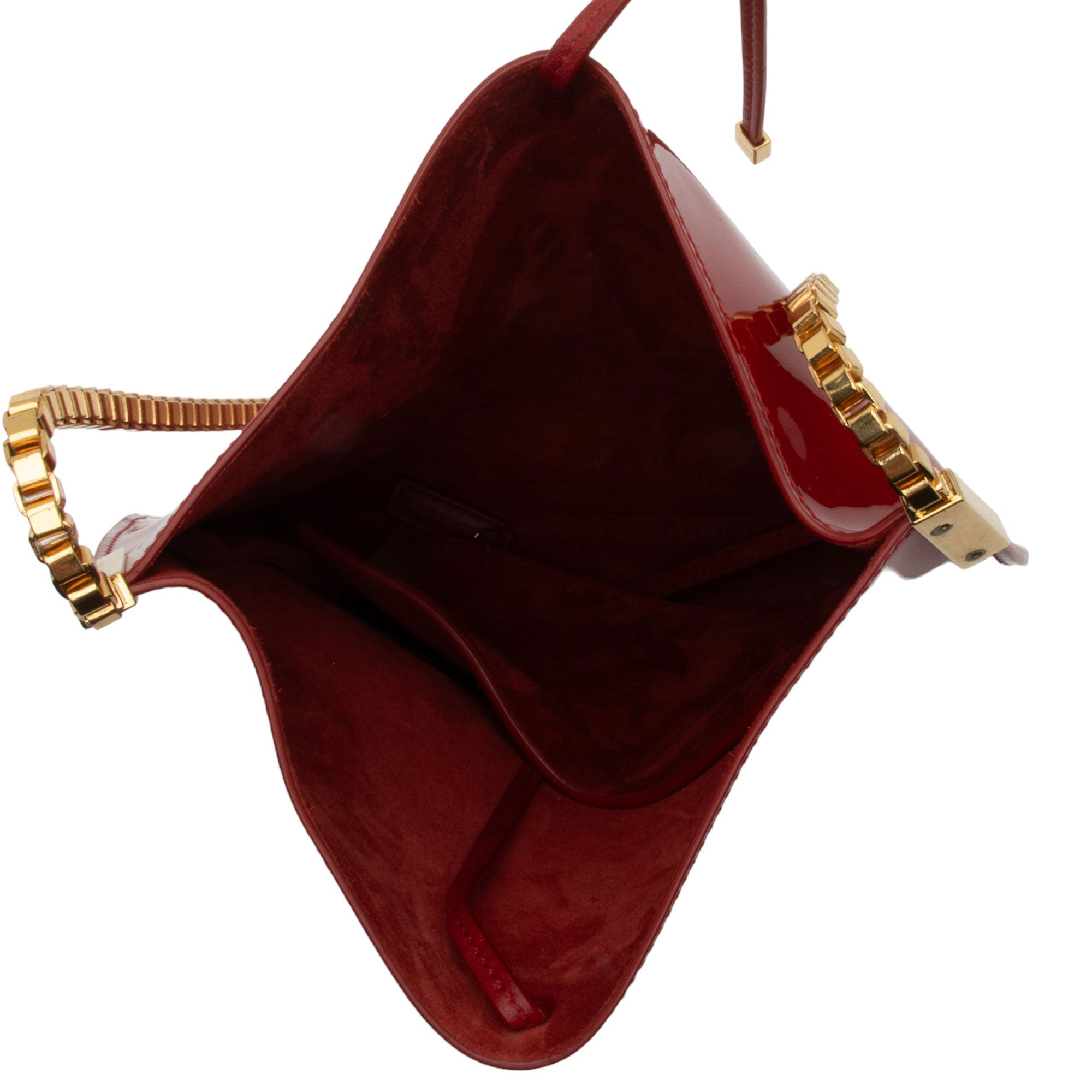 Saint Laurent Patent Leather Suzanne Small Hobo (SHF-5o8aM7)