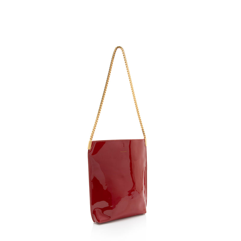 Saint Laurent Patent Leather Suzanne Small Hobo (SHF-5o8aM7)