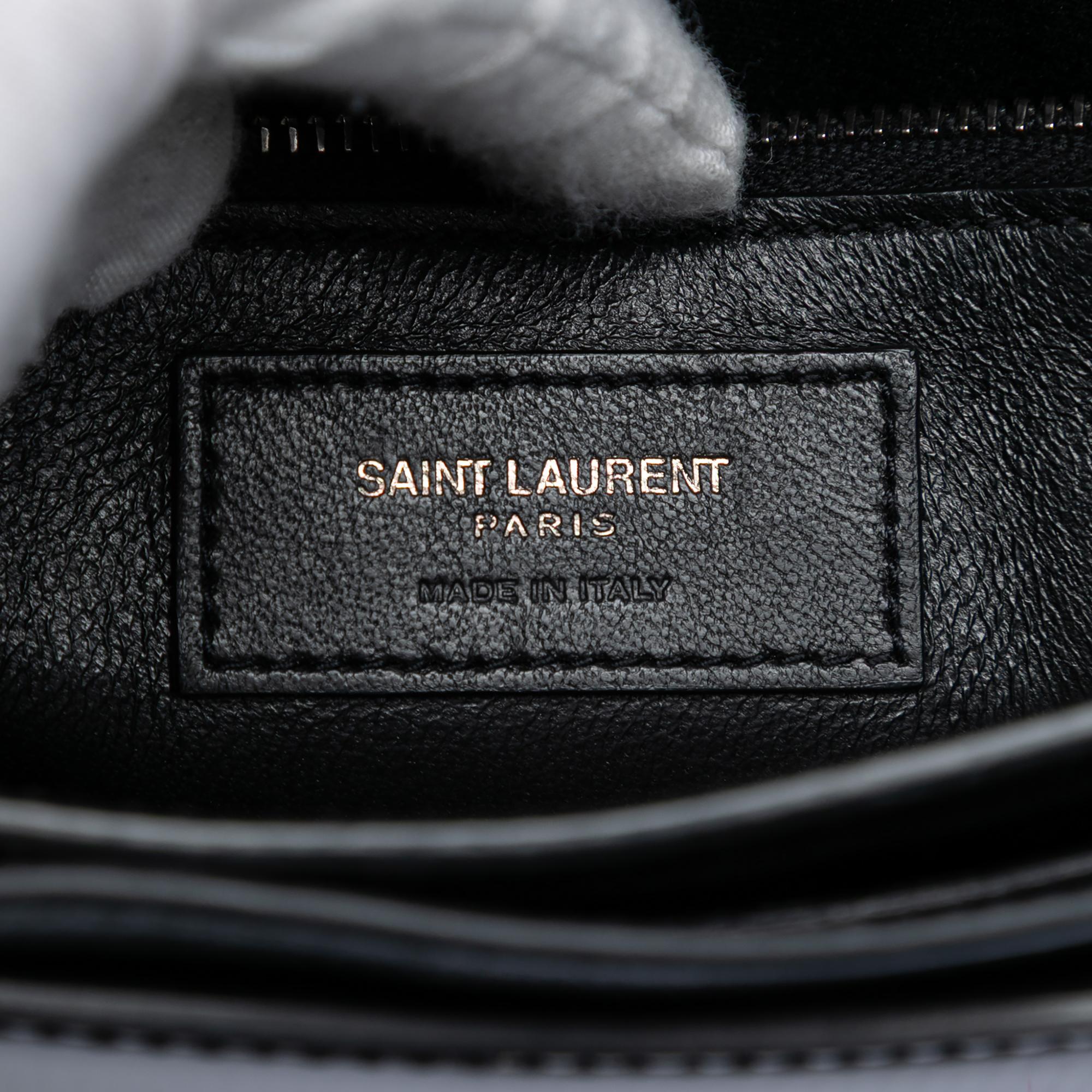 Saint Laurent Patent Monogram Cassandra Clasp Bag