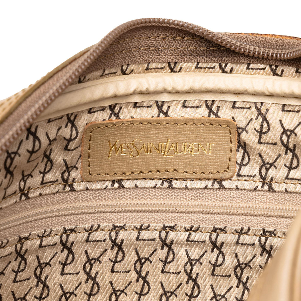 Saint Laurent Printed Coated Canvas Clutch